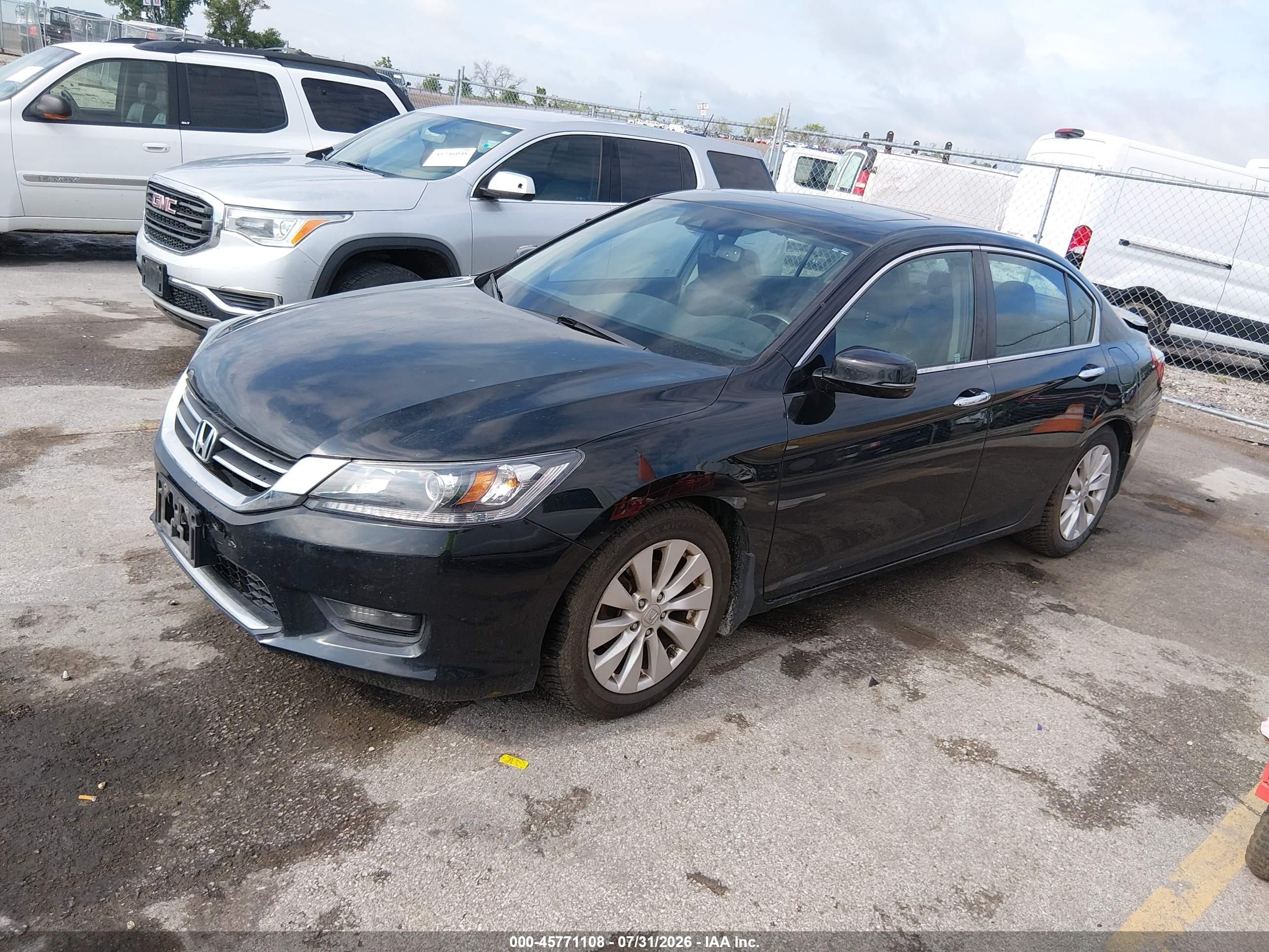 2014 Honda Accord Ex-l Черный vin: 1HGCR2F89EA213933