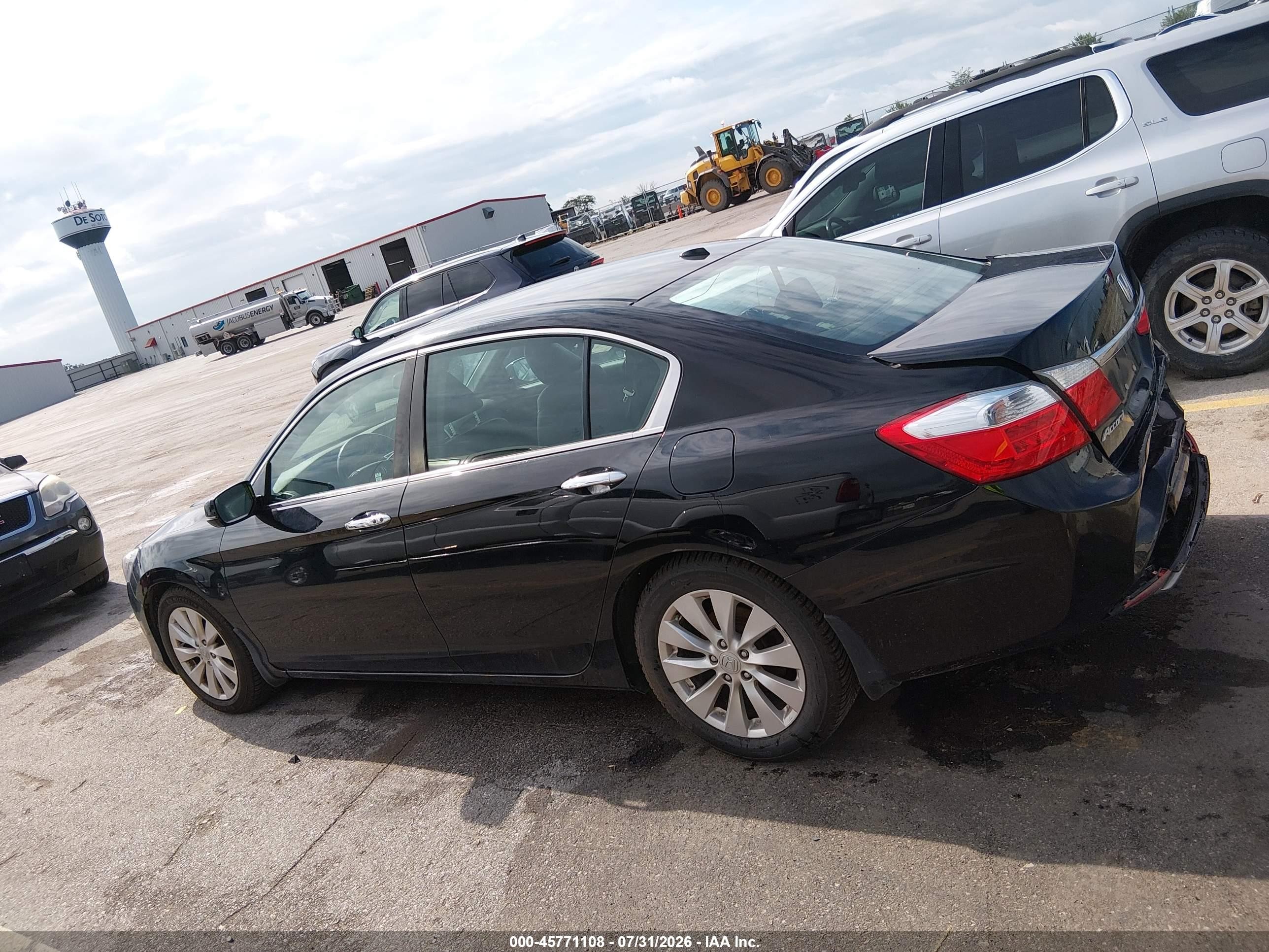 2014 Honda Accord Ex-l Черный vin: 1HGCR2F89EA213933