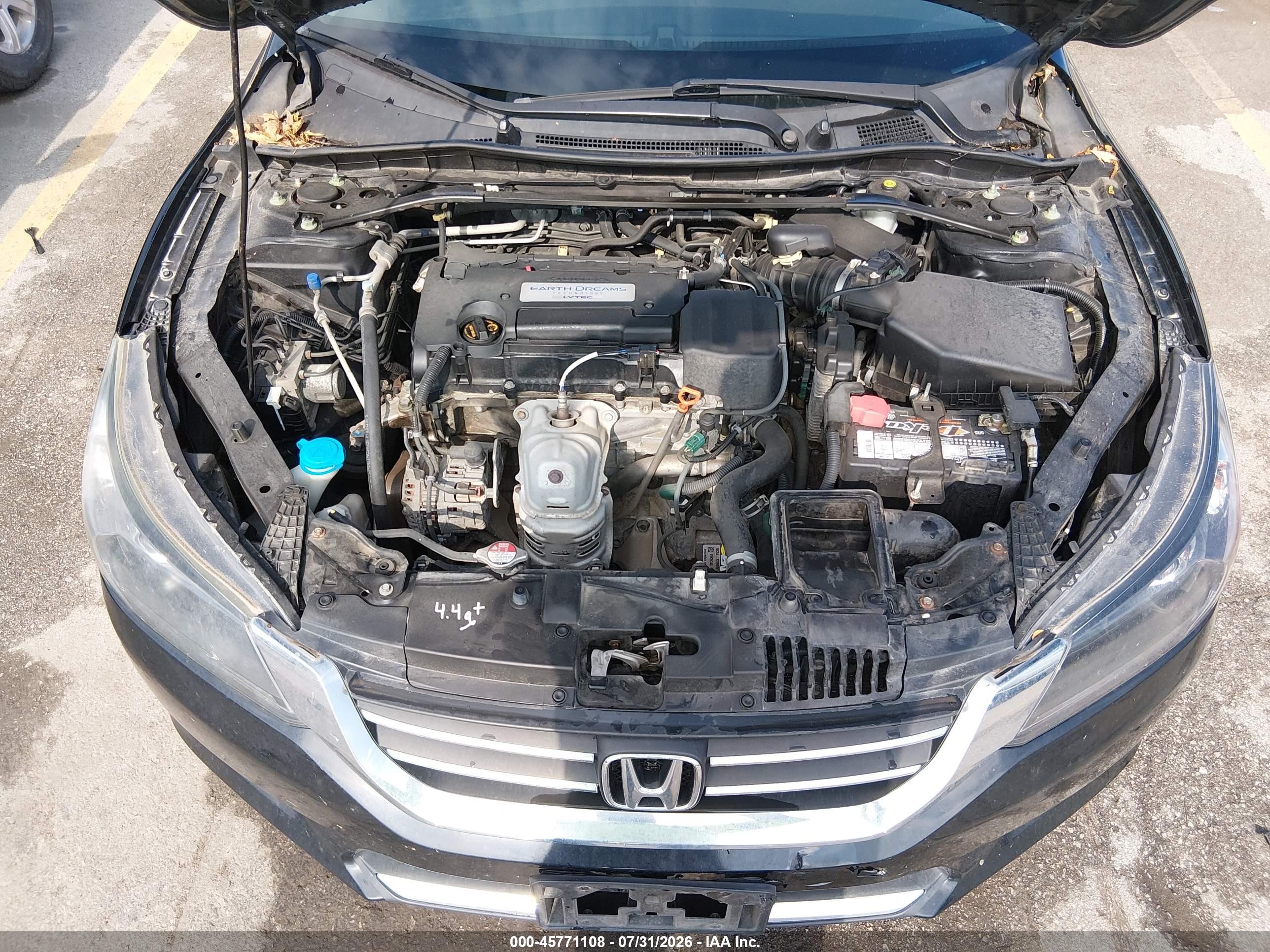 2014 Honda Accord Ex-l Черный vin: 1HGCR2F89EA213933