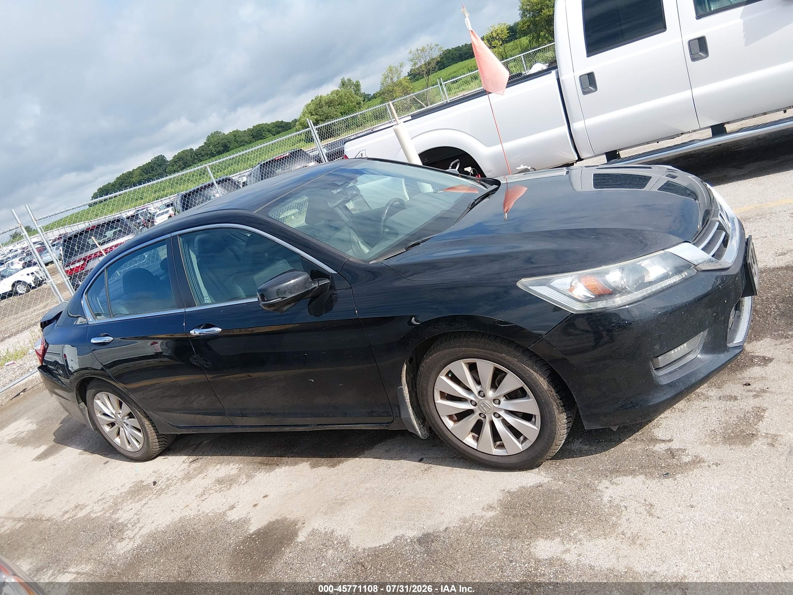 2014 Honda Accord Ex-l Черный vin: 1HGCR2F89EA213933