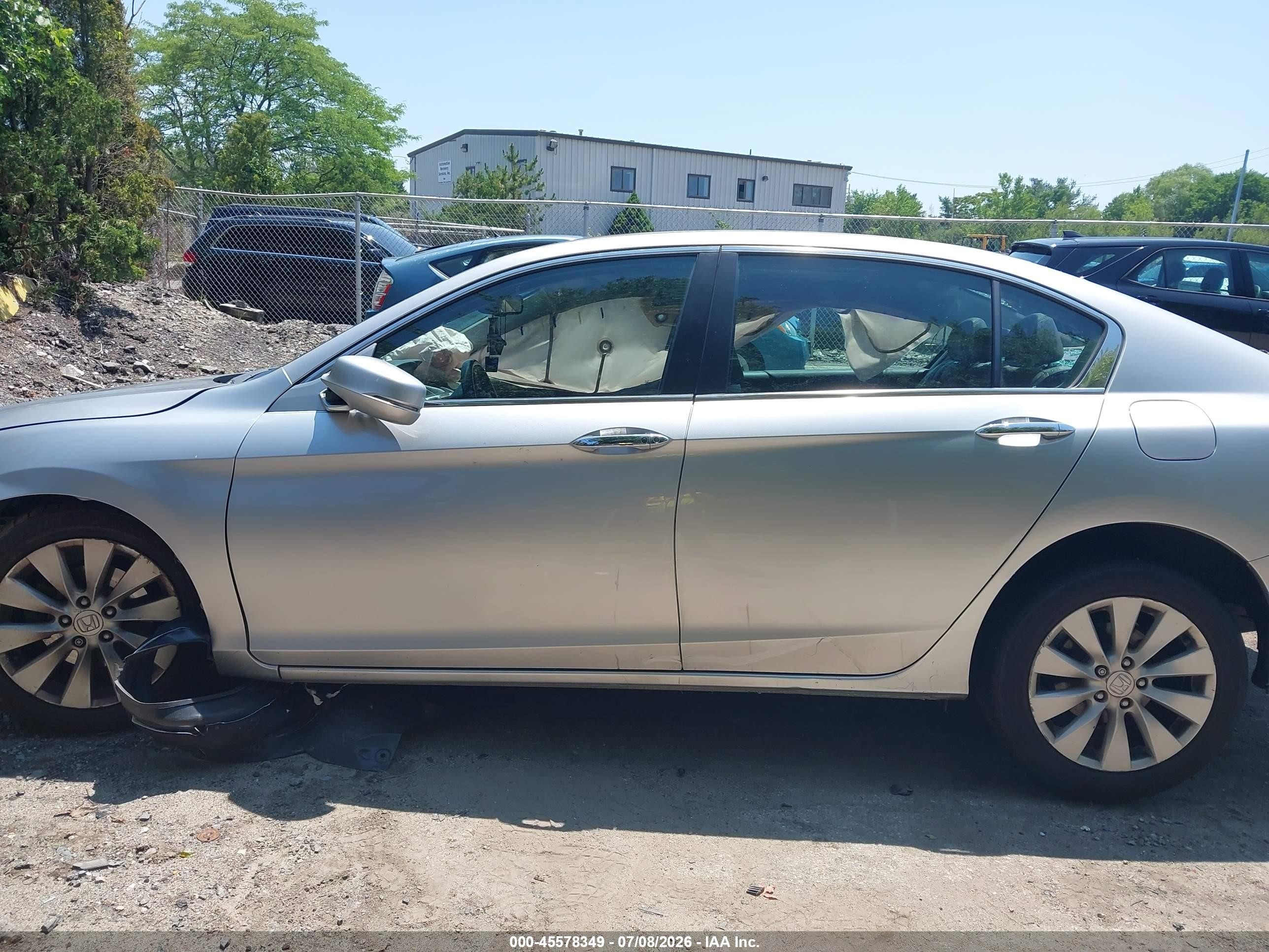 2014 Honda Accord Ex-l Серебряный vin: 1HGCR2F89EA302711