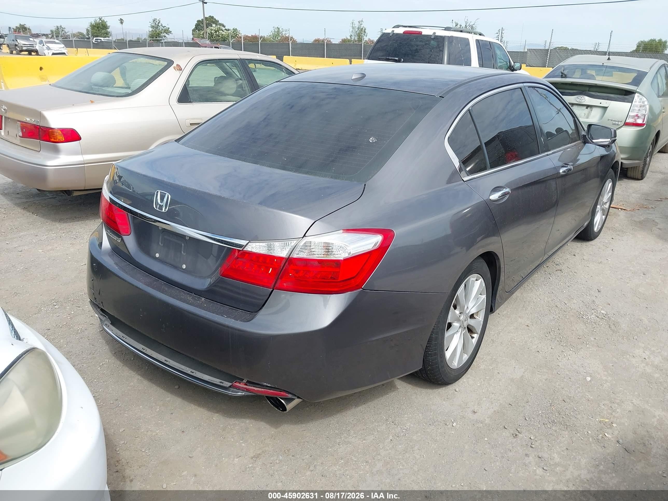 2014 Honda Accord Ex-l Серый vin: 1HGCR2F89EA305690