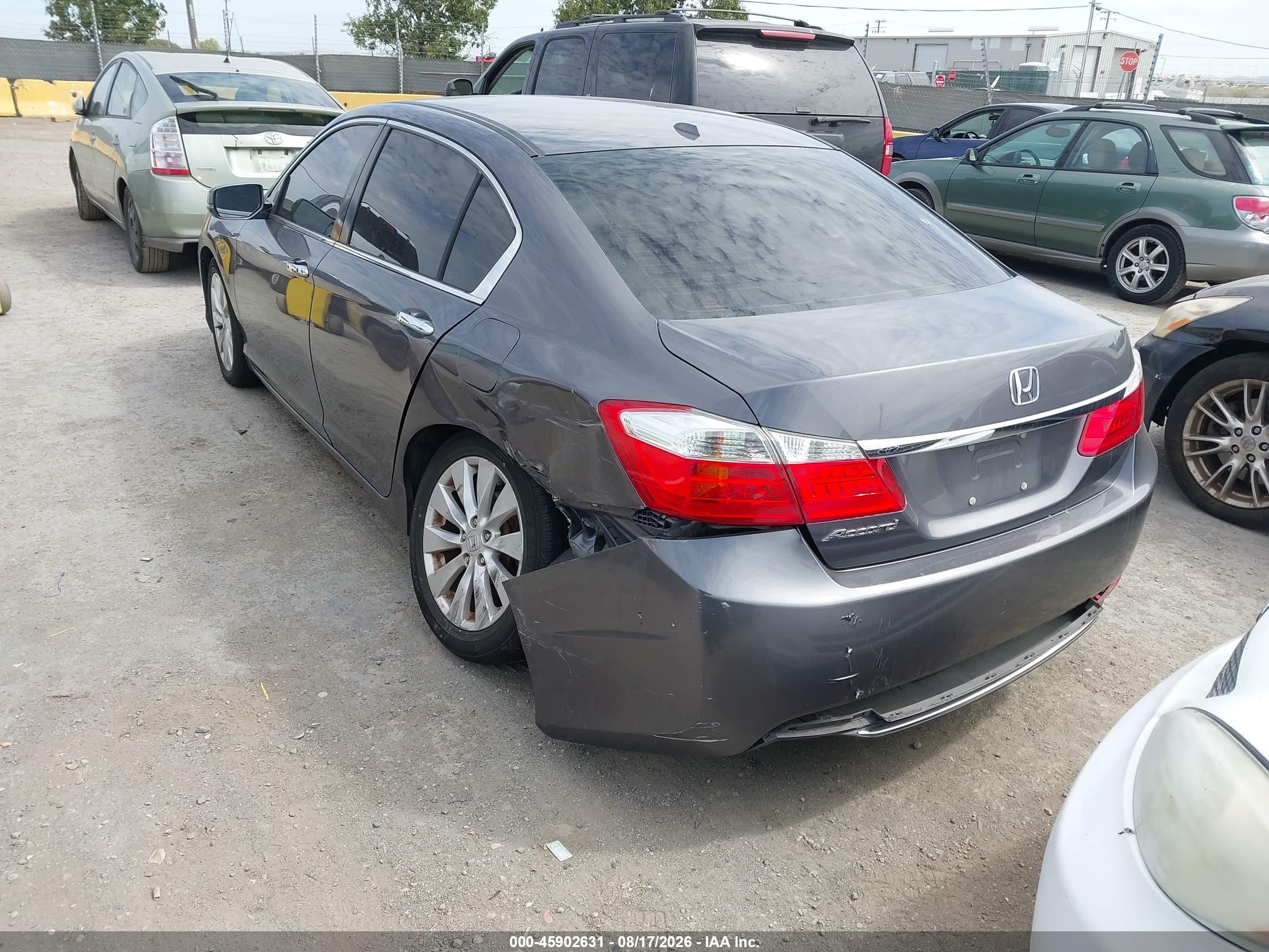 2014 Honda Accord Ex-l Серый vin: 1HGCR2F89EA305690