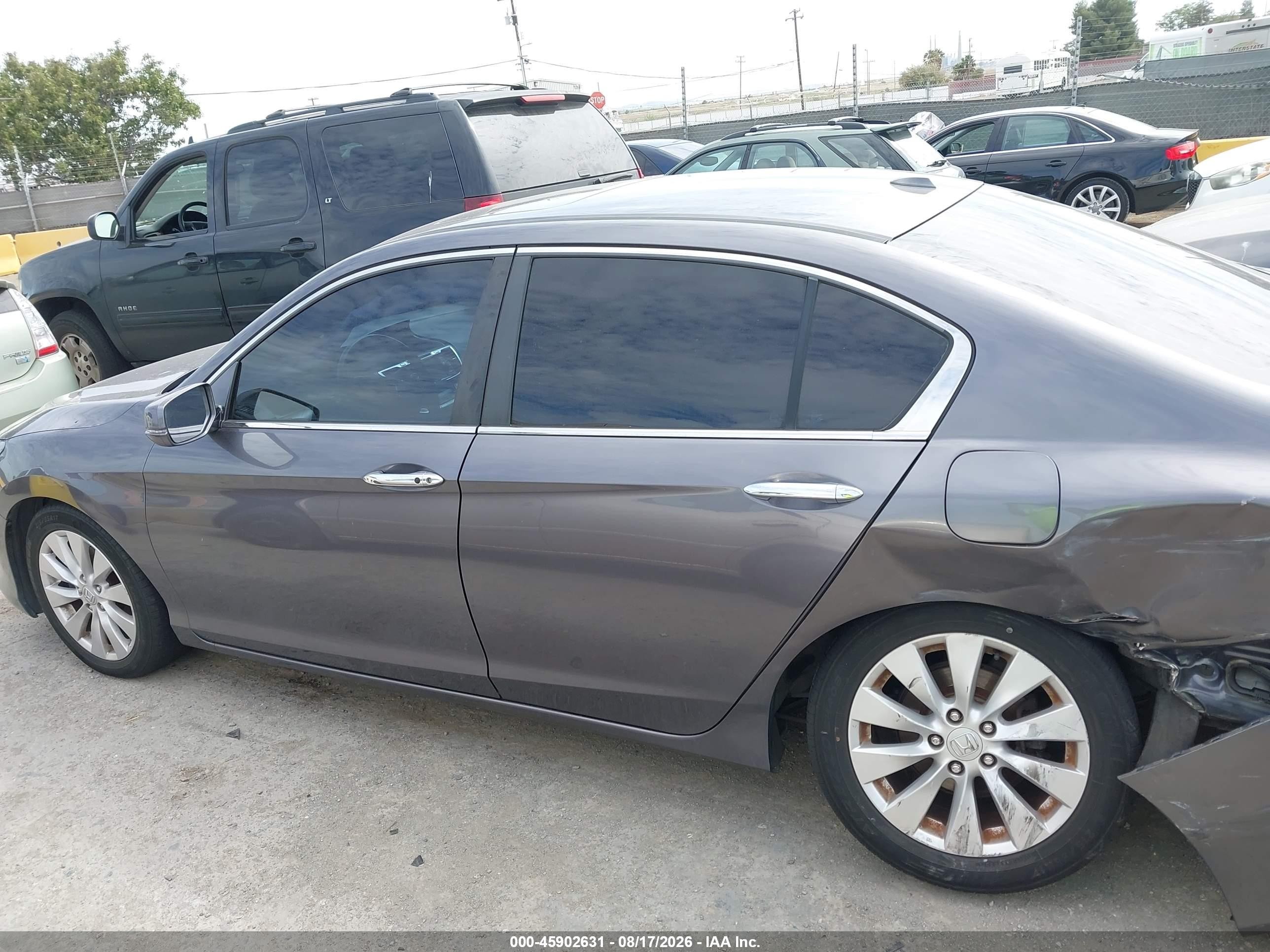 2014 Honda Accord Ex-l Серый vin: 1HGCR2F89EA305690