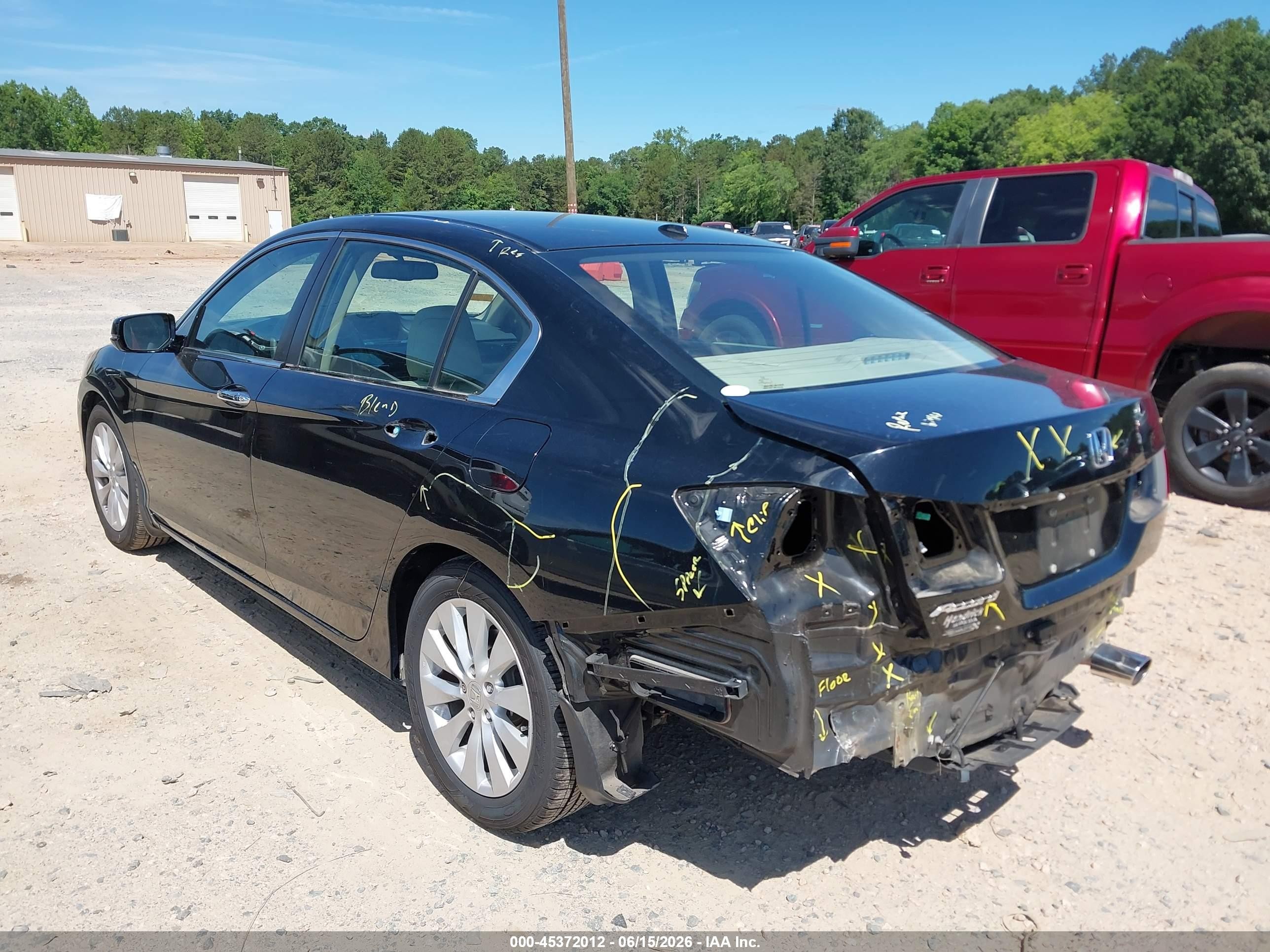 2015 Honda Accord Ex-l Black vin: 1HGCR2F89FA009540