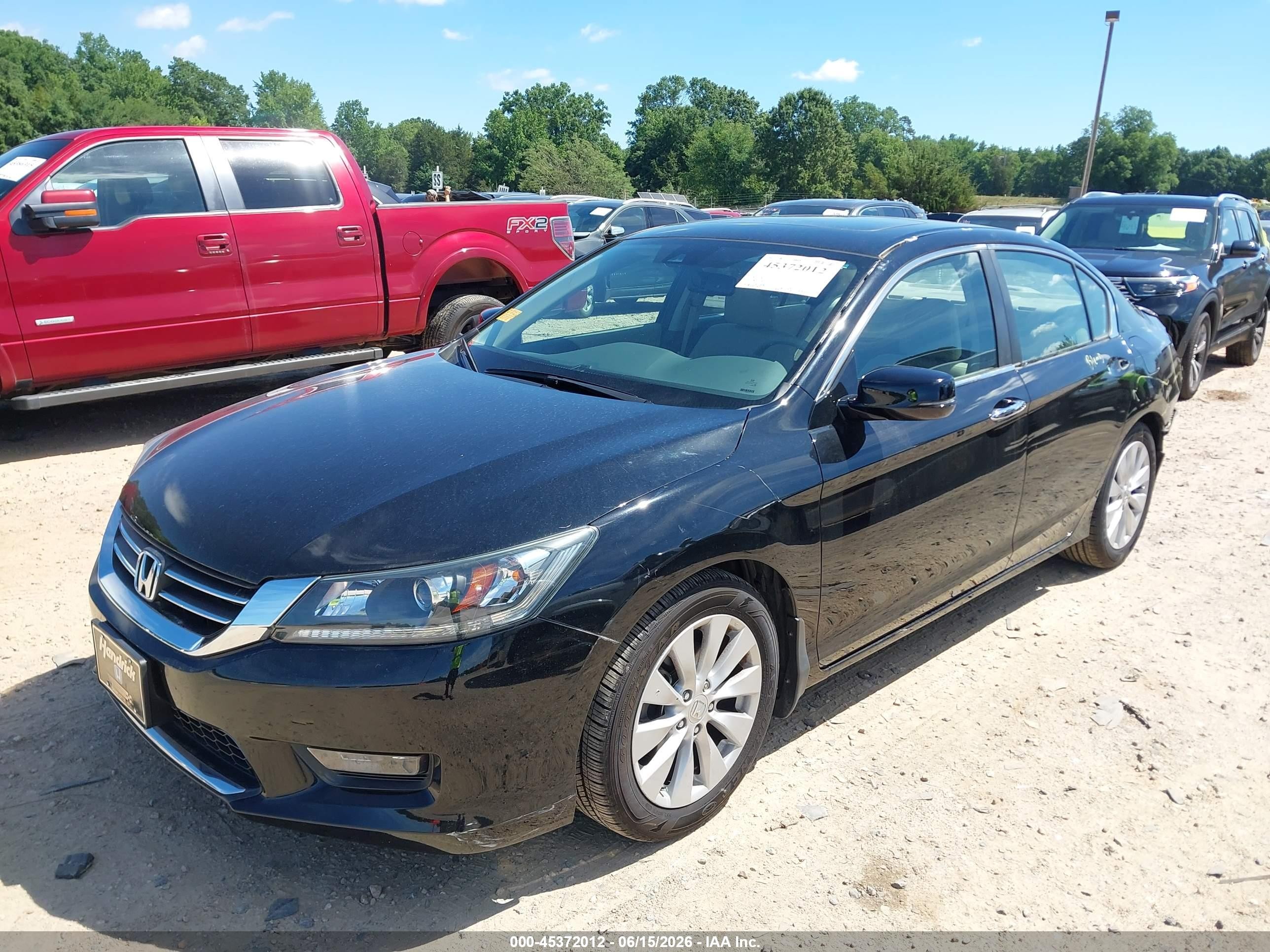 2015 Honda Accord Ex-l Black vin: 1HGCR2F89FA009540