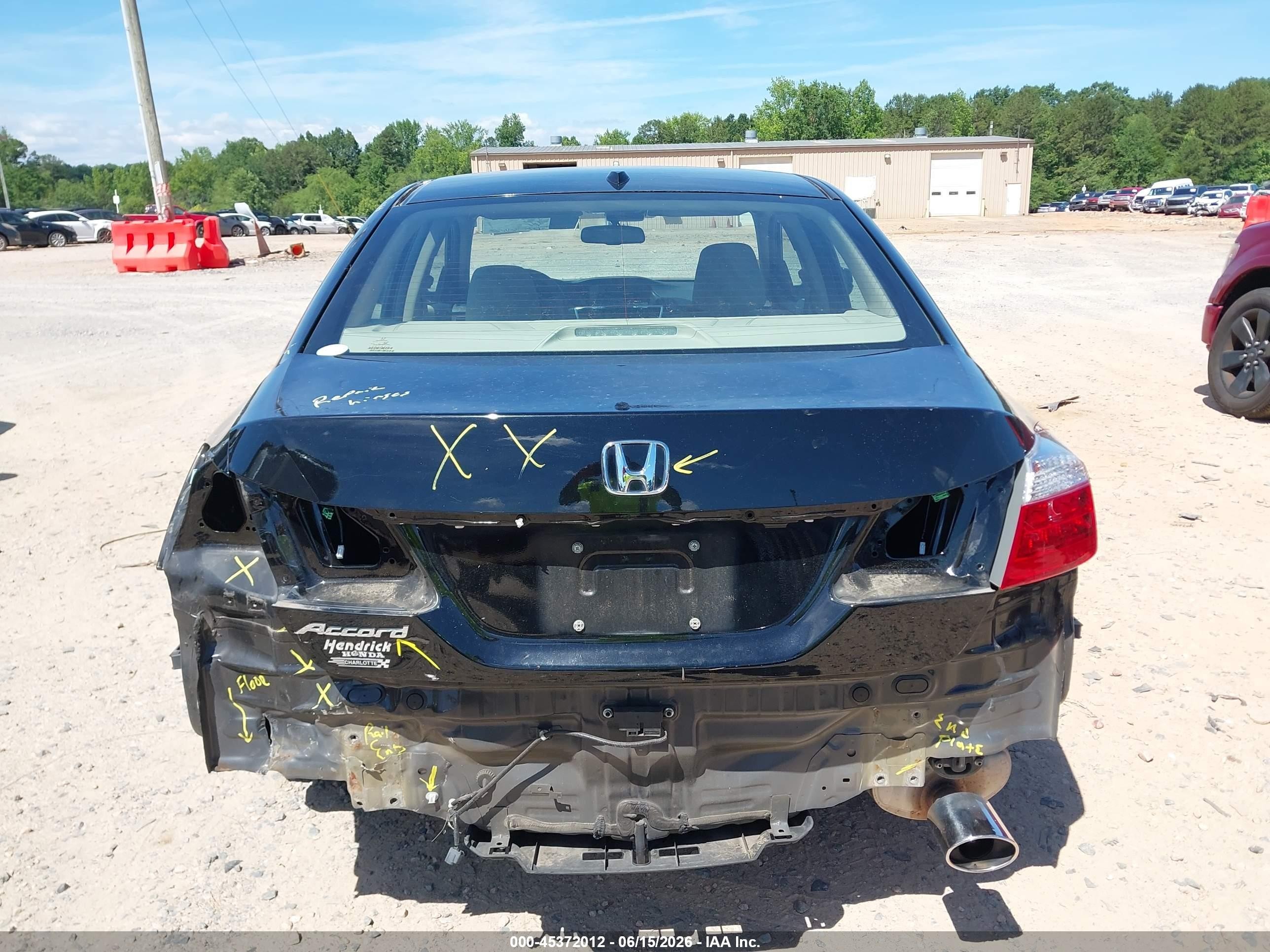 2015 Honda Accord Ex-l Black vin: 1HGCR2F89FA009540