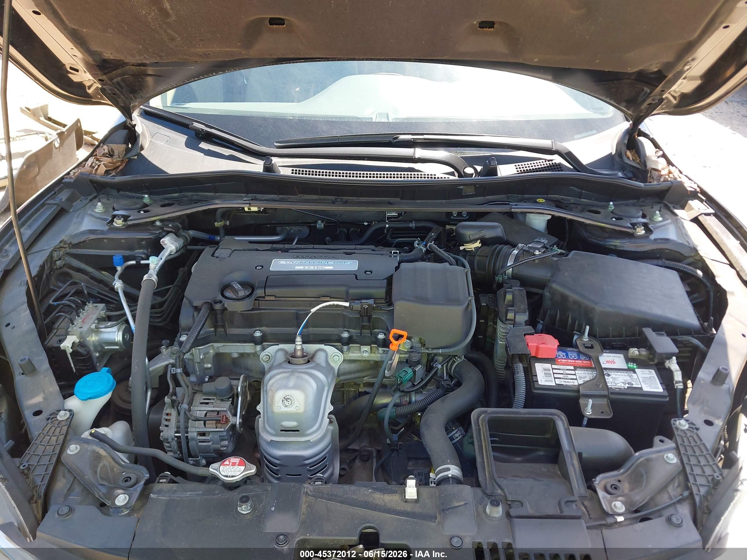 2015 Honda Accord Ex-l Black vin: 1HGCR2F89FA009540