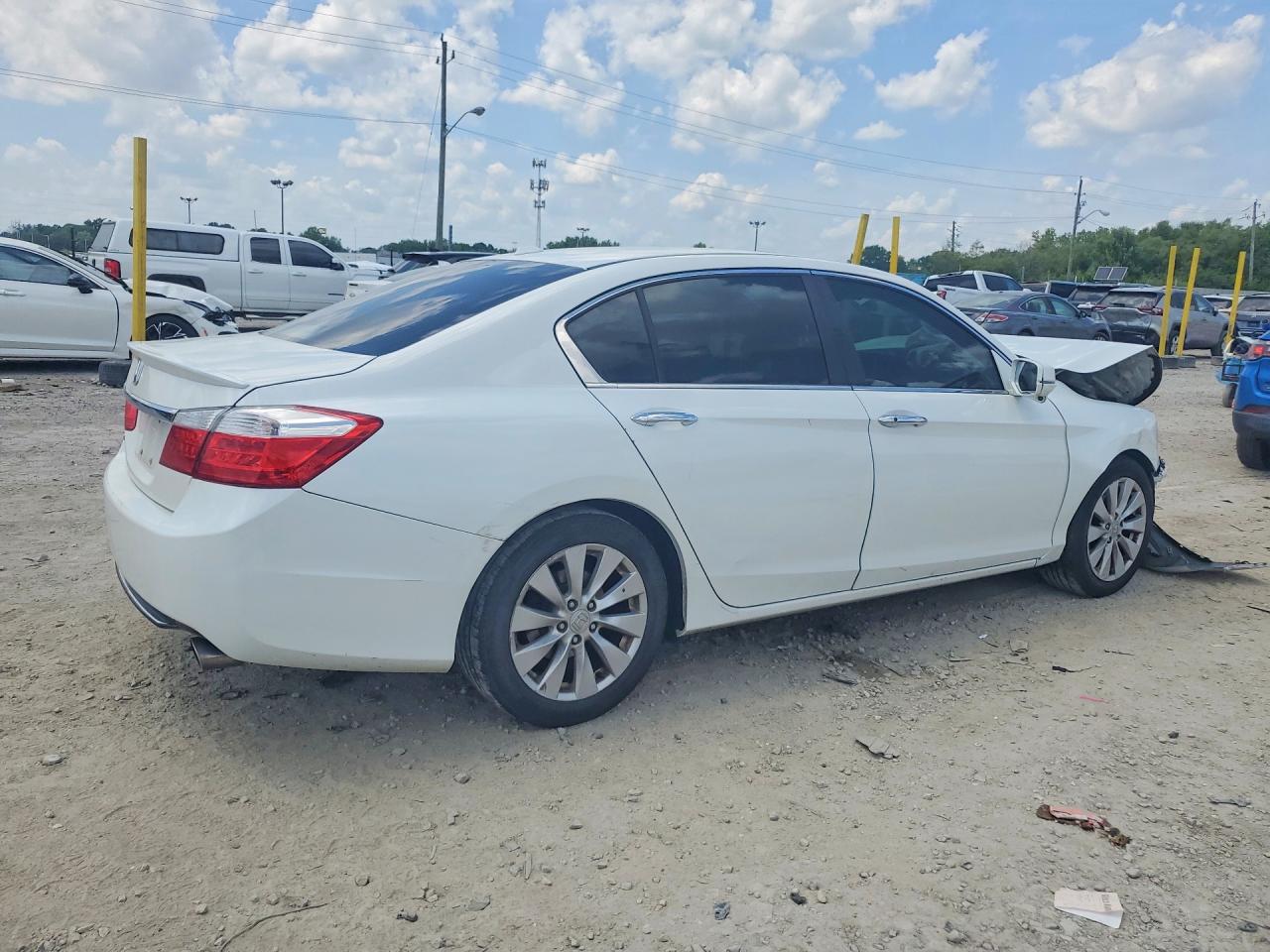 2015 Honda Accord Exl White vin: 1HGCR2F89FA028251