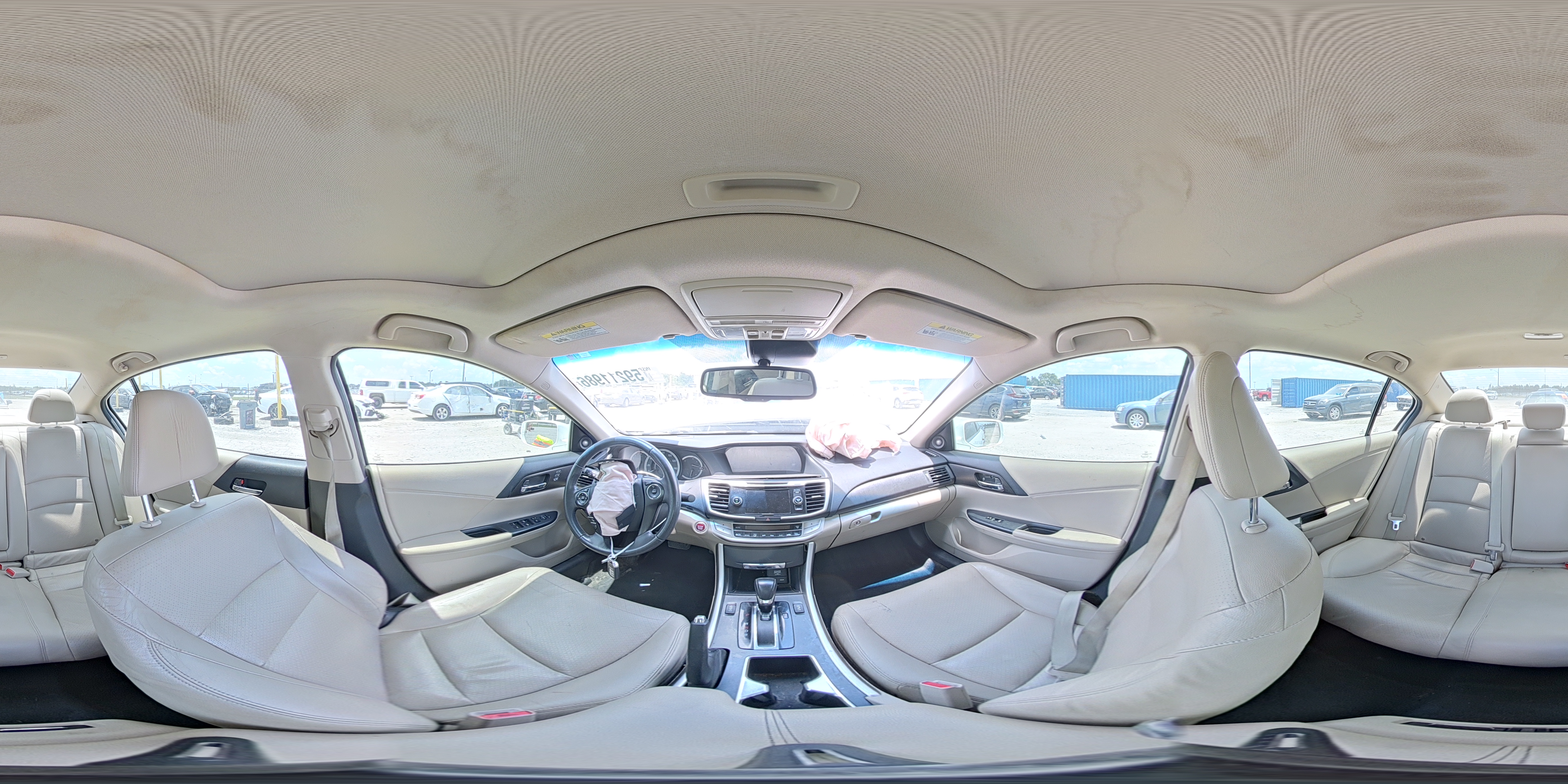 2015 Honda Accord Exl White vin: 1HGCR2F89FA028251