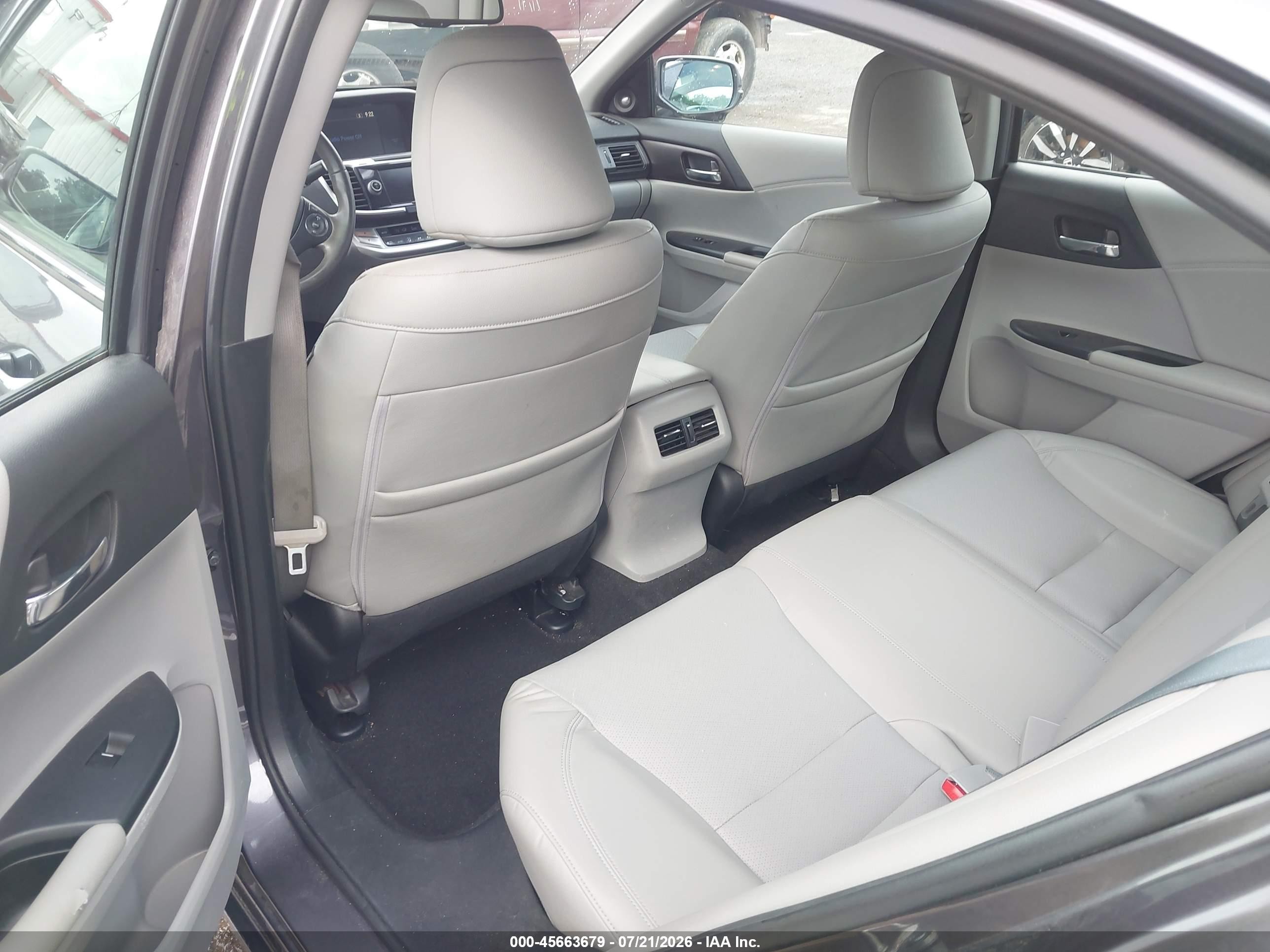 2015 Honda Accord Ex-l Серый vin: 1HGCR2F89FA033384