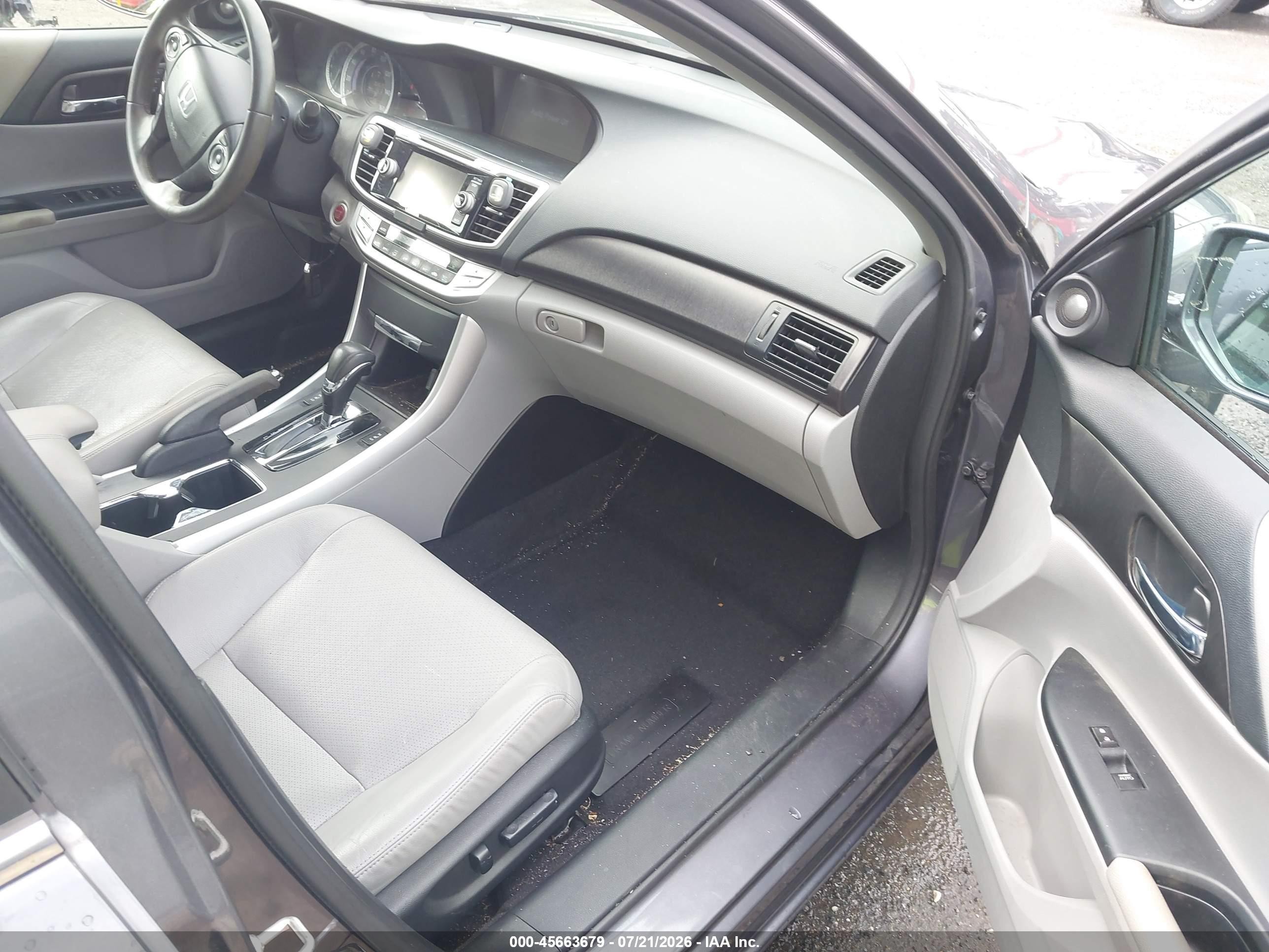 2015 Honda Accord Ex-l Серый vin: 1HGCR2F89FA033384