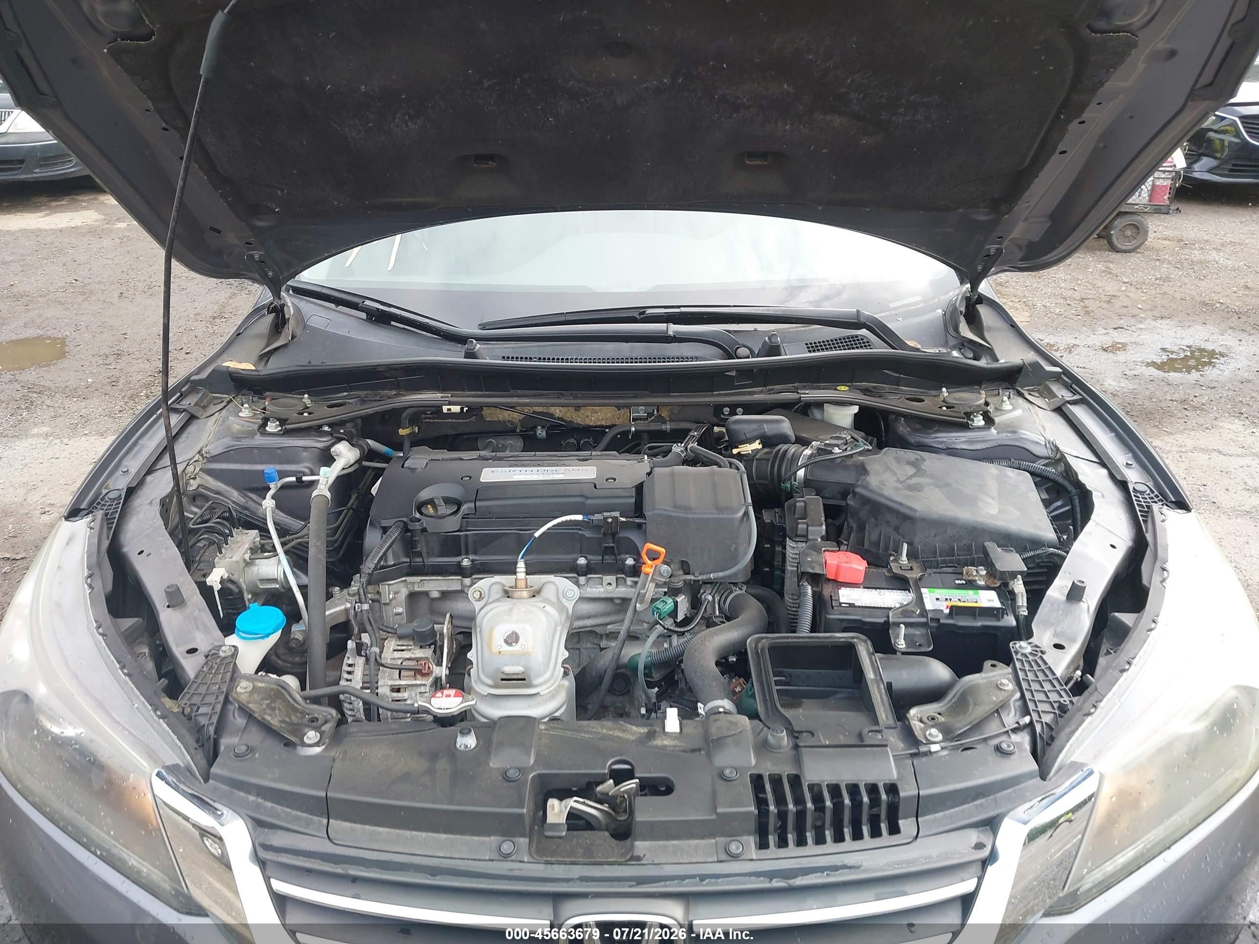 2015 Honda Accord Ex-l Серый vin: 1HGCR2F89FA033384