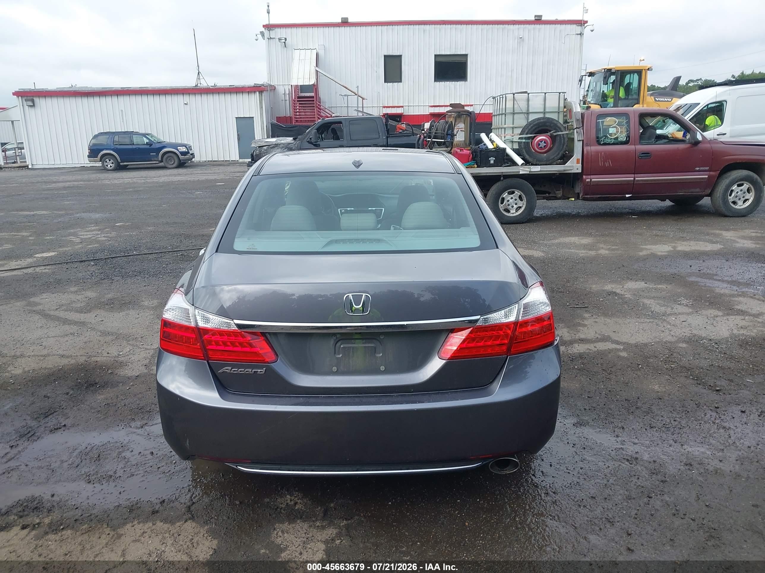 2015 Honda Accord Ex-l Серый vin: 1HGCR2F89FA033384