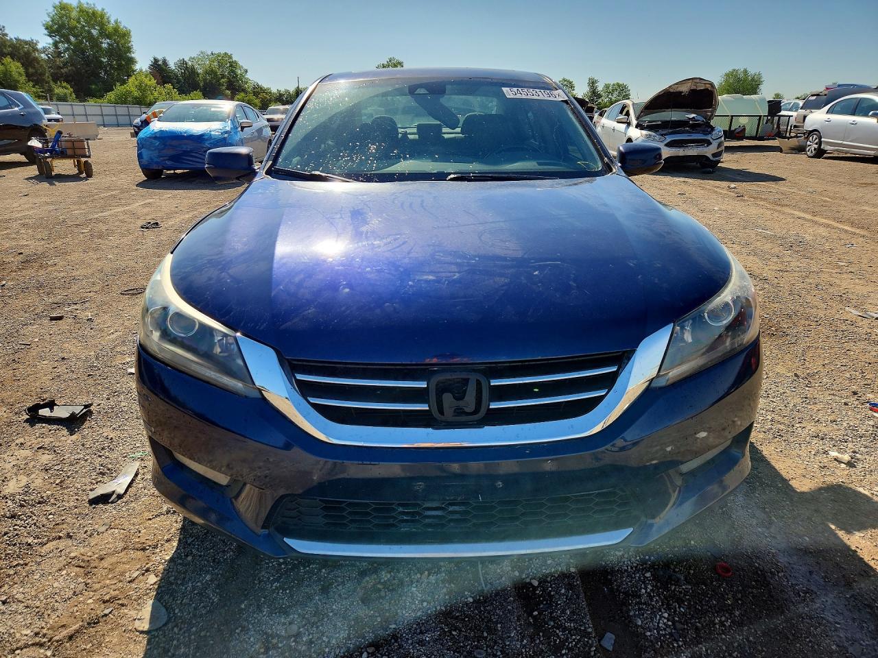 2015 Honda Accord Exl Blue vin: 1HGCR2F89FA042053