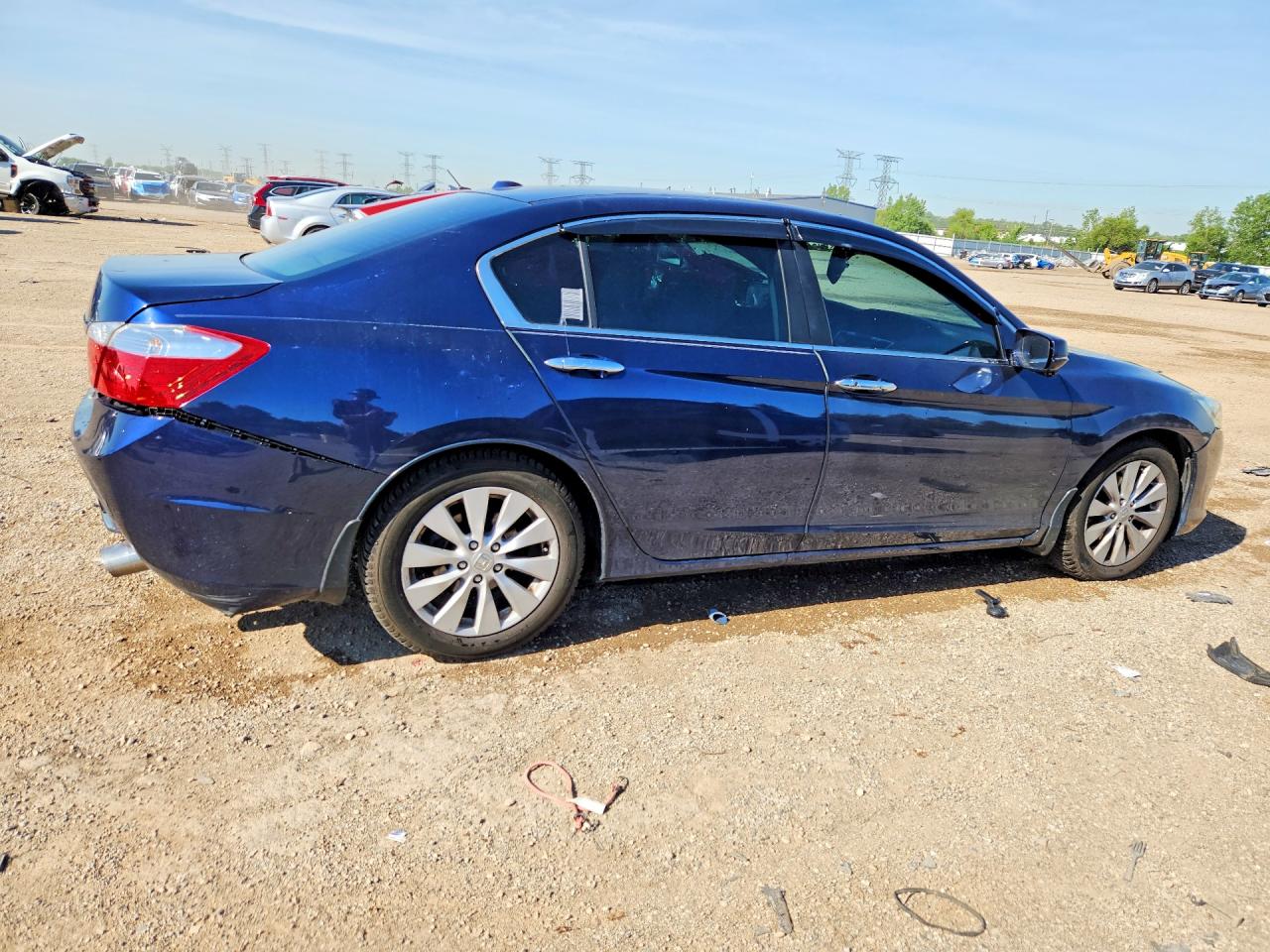 2015 Honda Accord Exl Blue vin: 1HGCR2F89FA042053