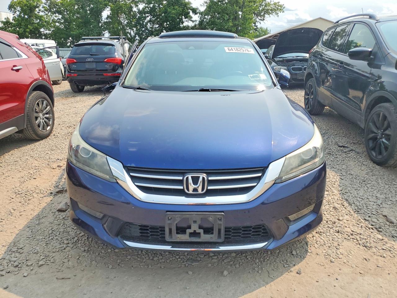 2015 Honda Accord Exl Blue vin: 1HGCR2F89FA050542