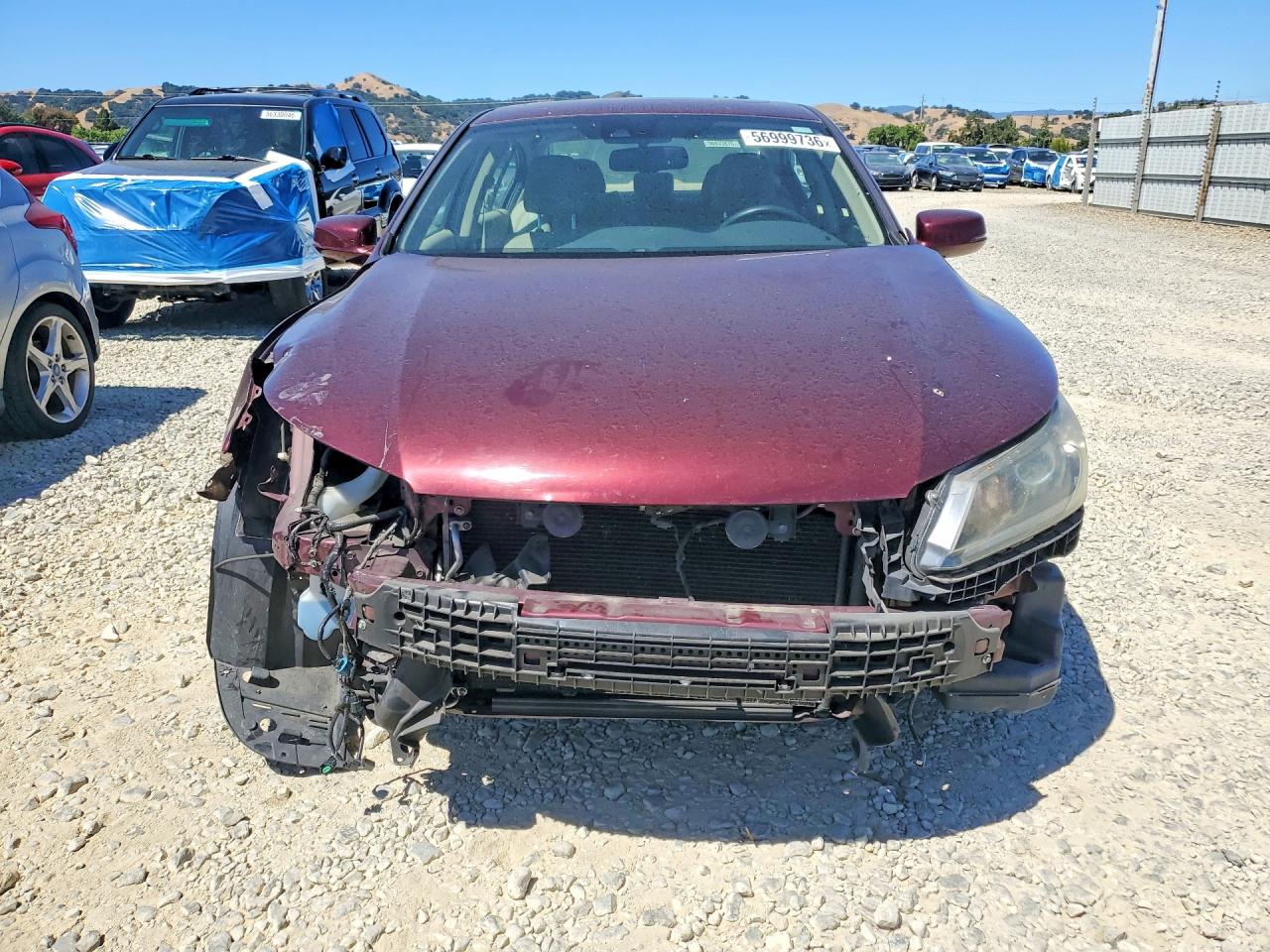 2015 Honda Accord Exl Burgundy vin: 1HGCR2F89FA052095