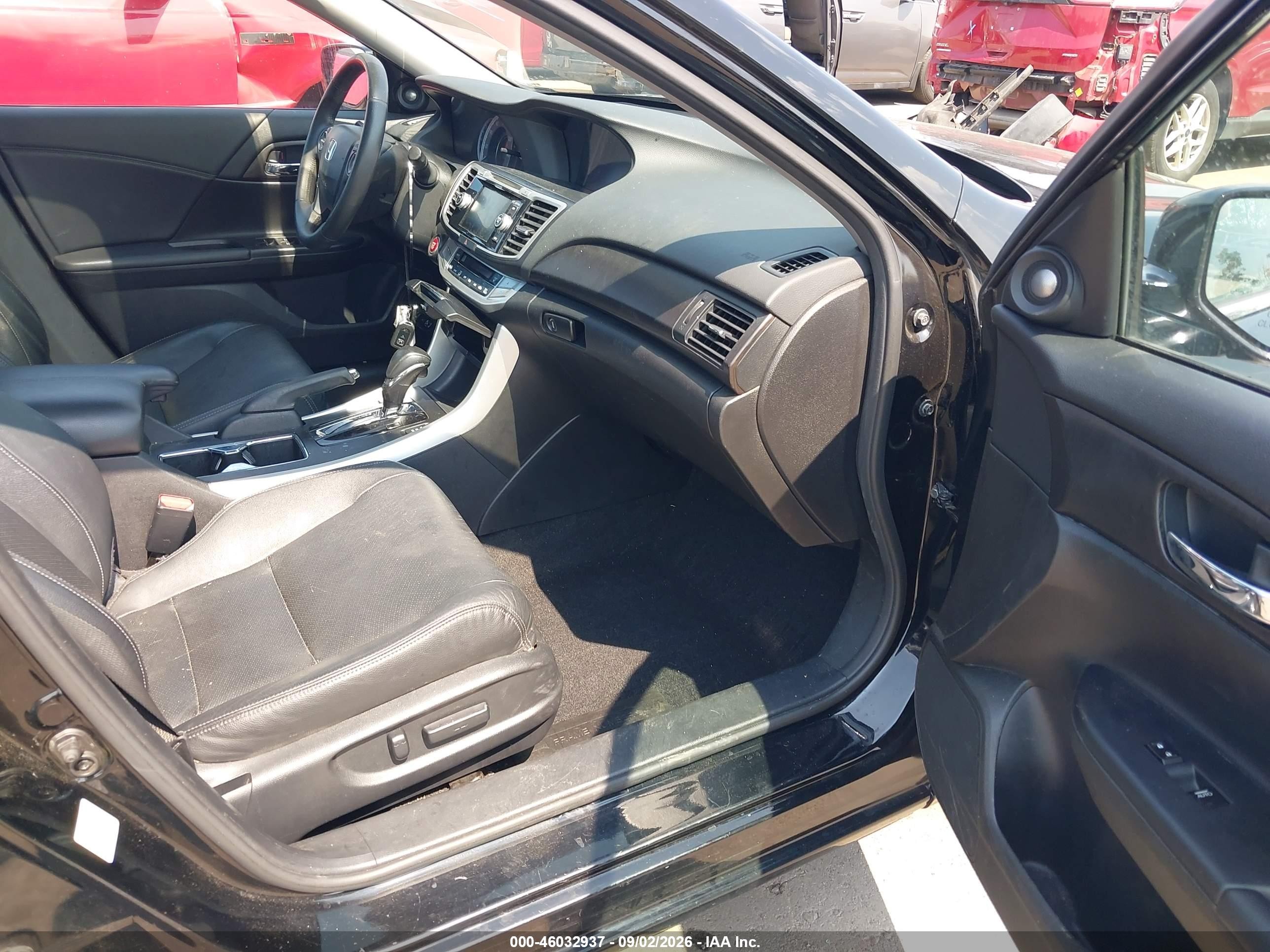 2015 Honda Accord Ex-l Black vin: 1HGCR2F89FA056356