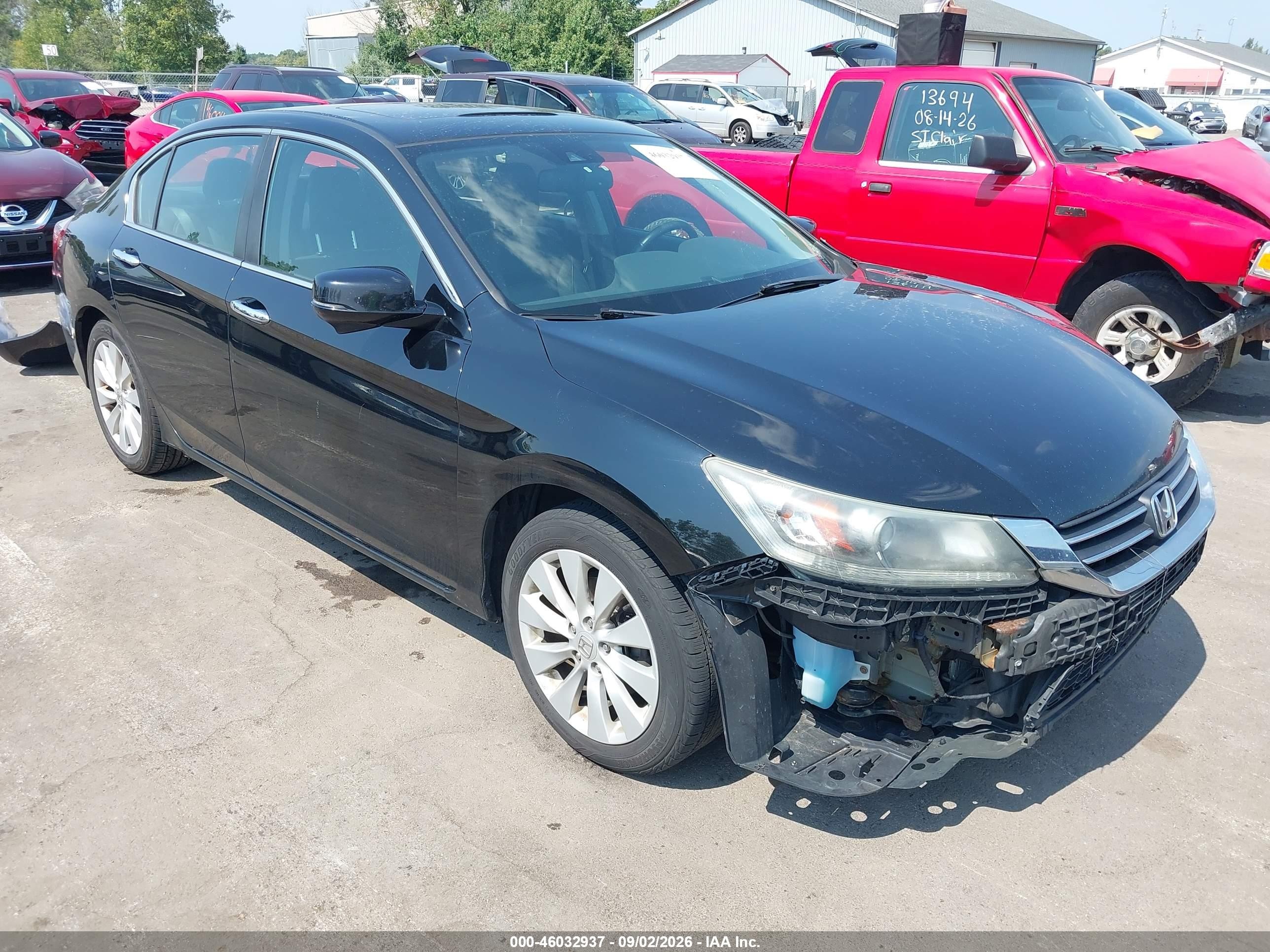 2015 Honda Accord Ex-l Black vin: 1HGCR2F89FA056356