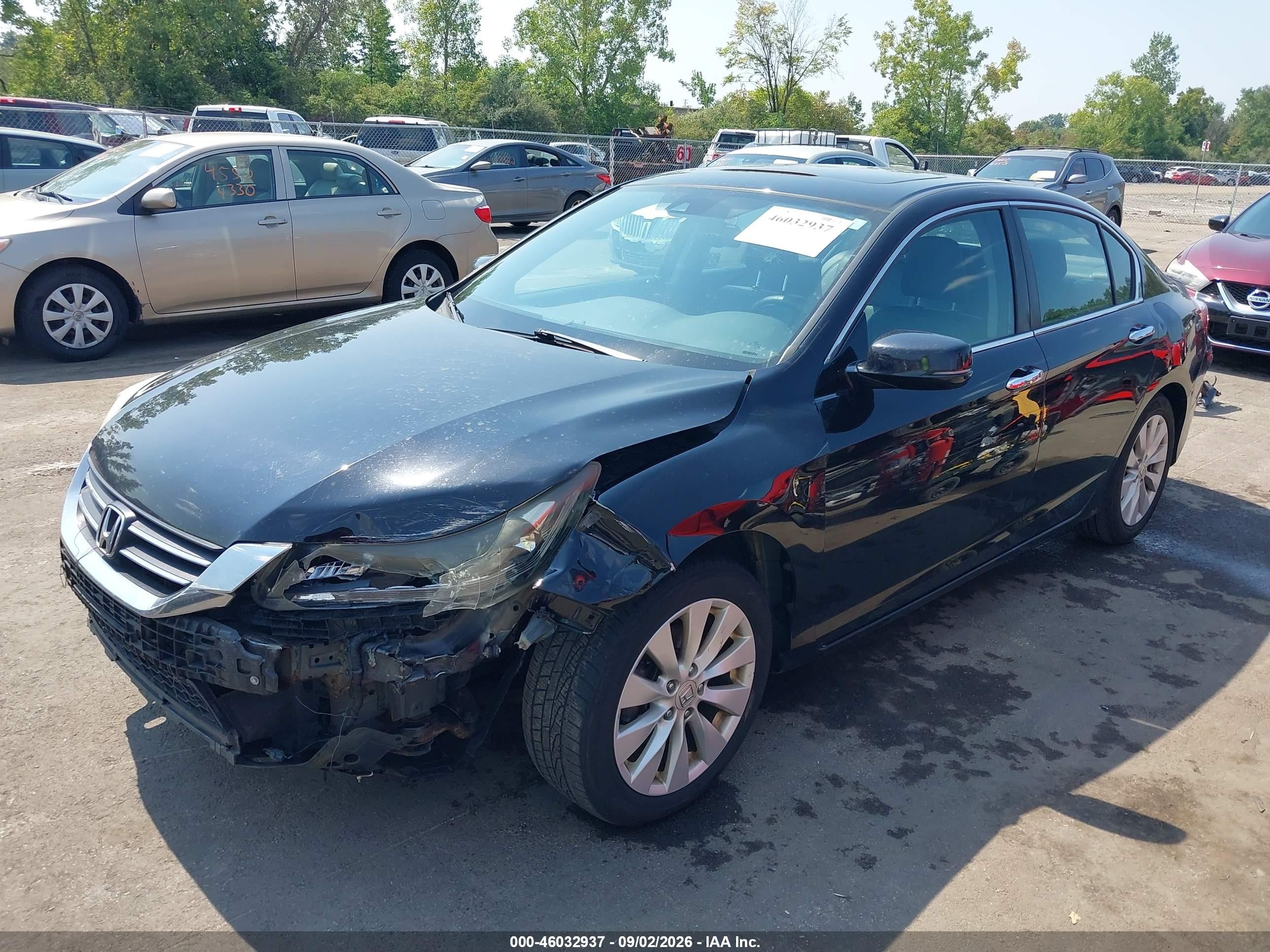 2015 Honda Accord Ex-l Black vin: 1HGCR2F89FA056356