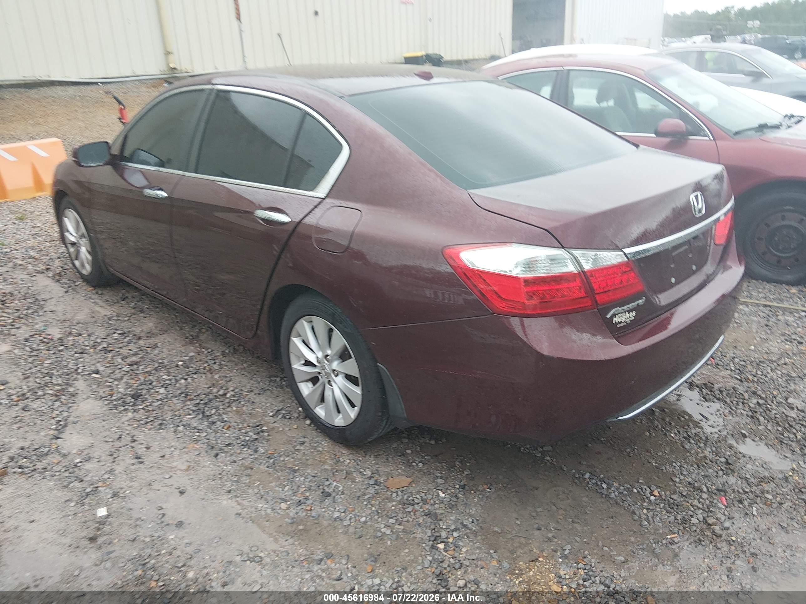 2015 Honda Accord Ex-l Red vin: 1HGCR2F89FA057863