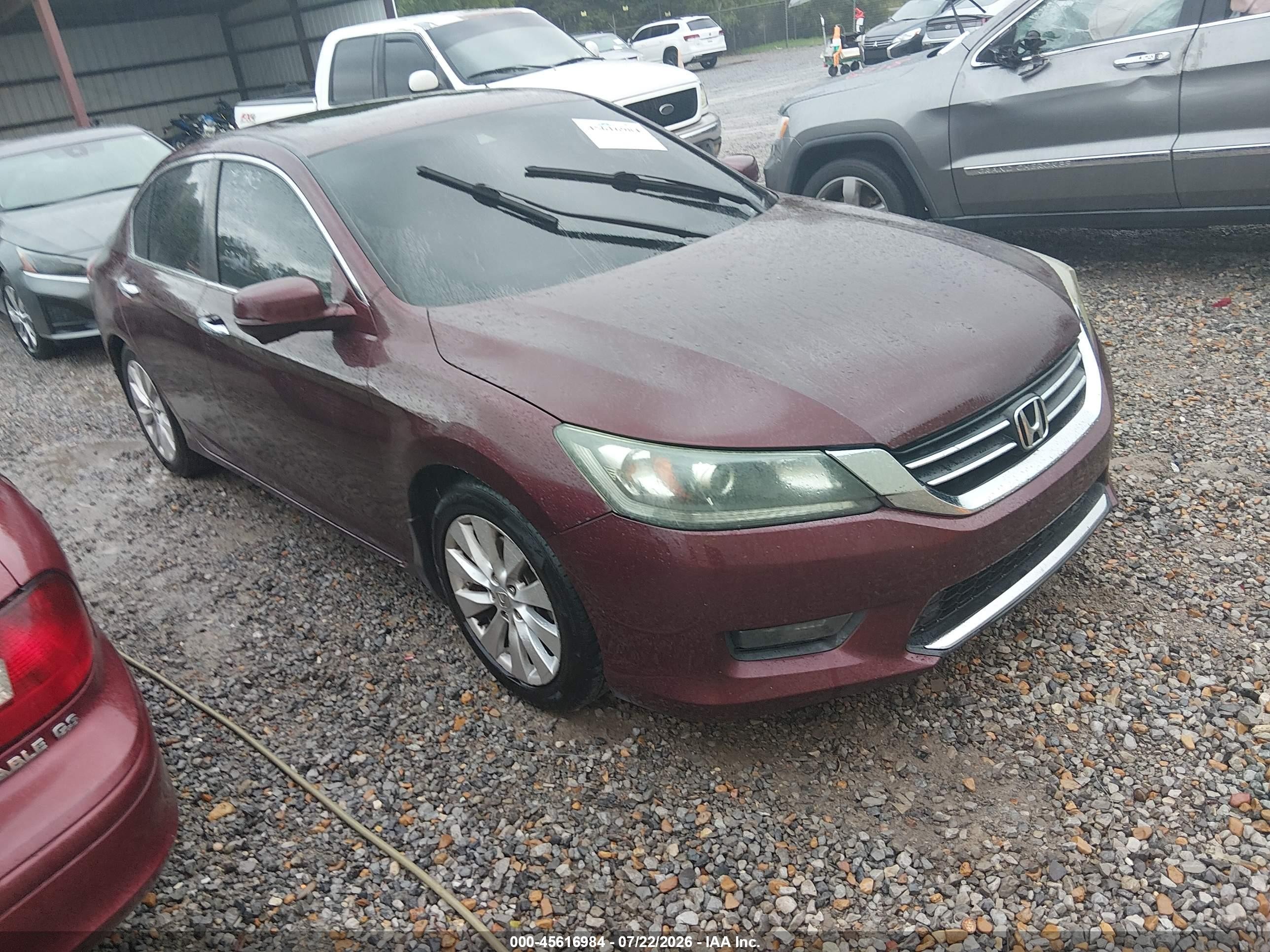2015 Honda Accord Ex-l Red vin: 1HGCR2F89FA057863