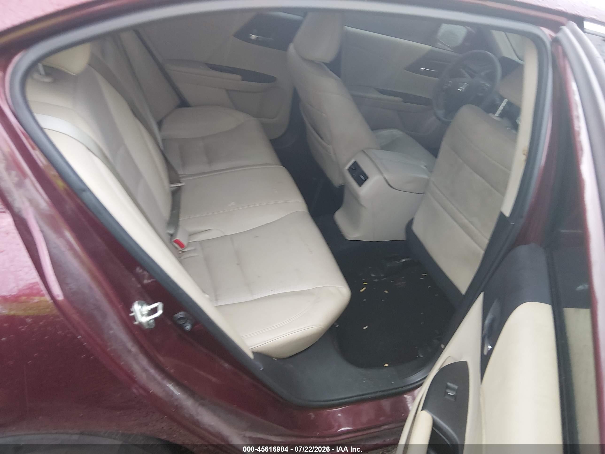 2015 Honda Accord Ex-l Red vin: 1HGCR2F89FA057863