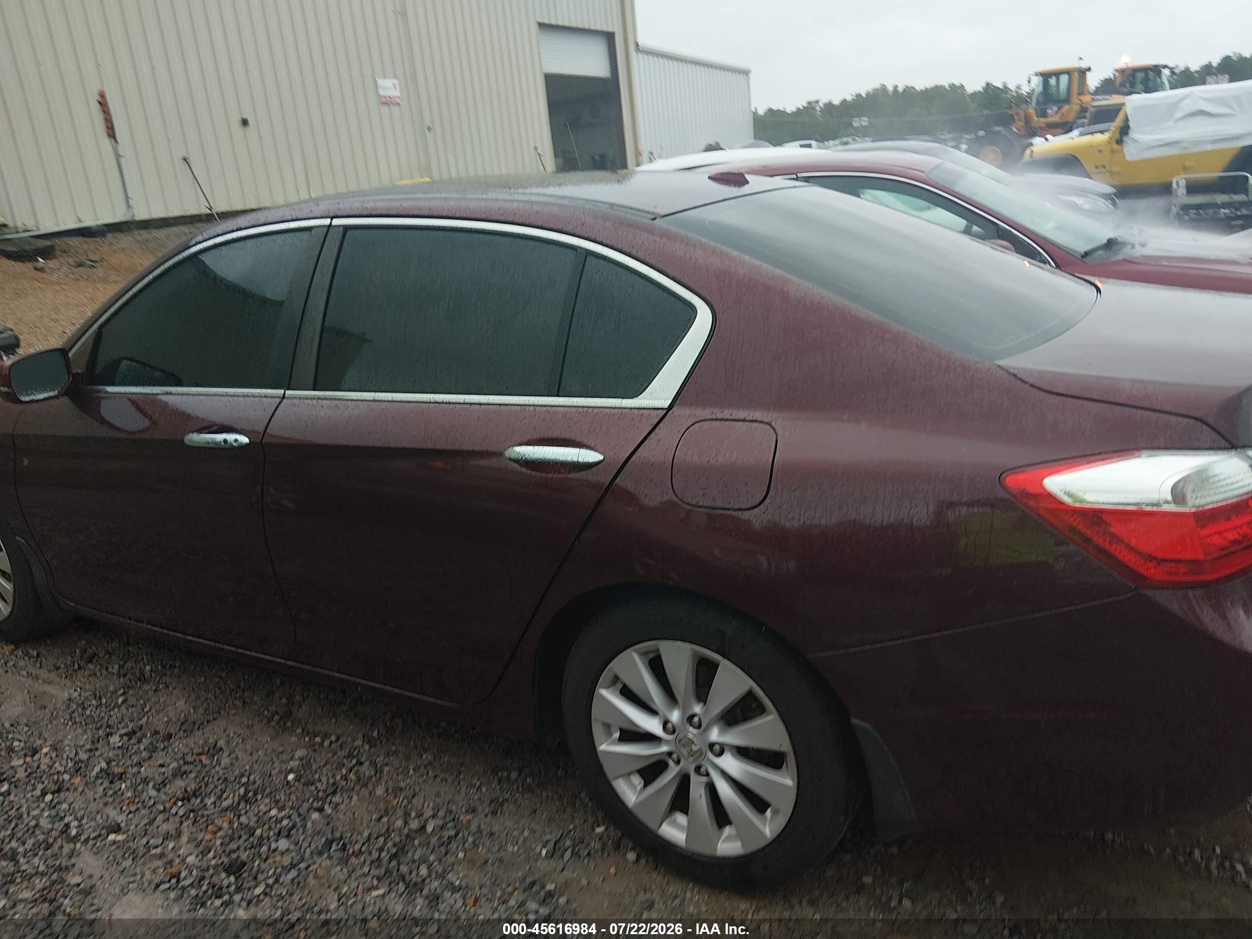 2015 Honda Accord Ex-l Red vin: 1HGCR2F89FA057863