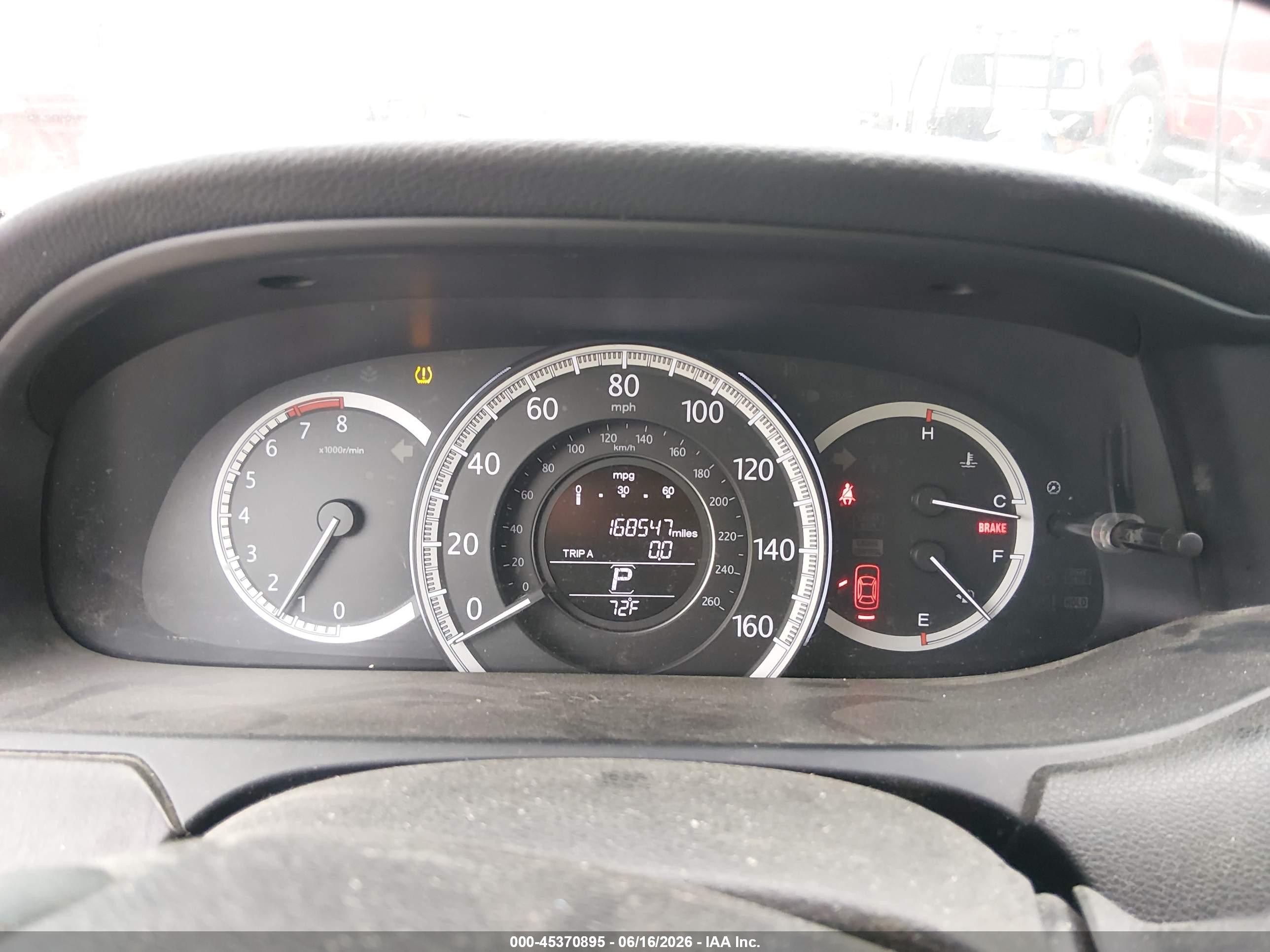 2015 Honda Accord Ex-l Tan vin: 1HGCR2F89FA061444