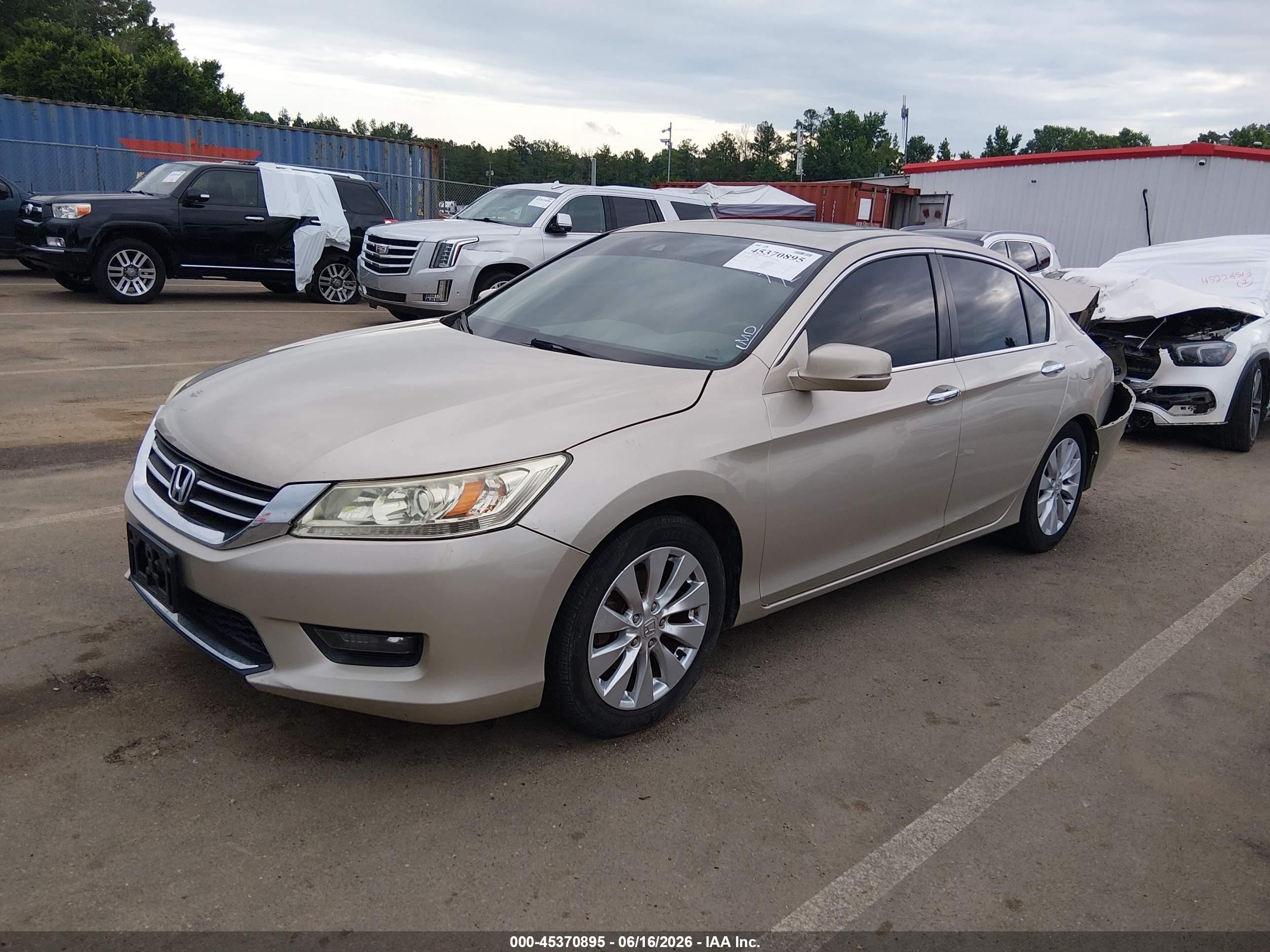 2015 Honda Accord Ex-l Tan vin: 1HGCR2F89FA061444