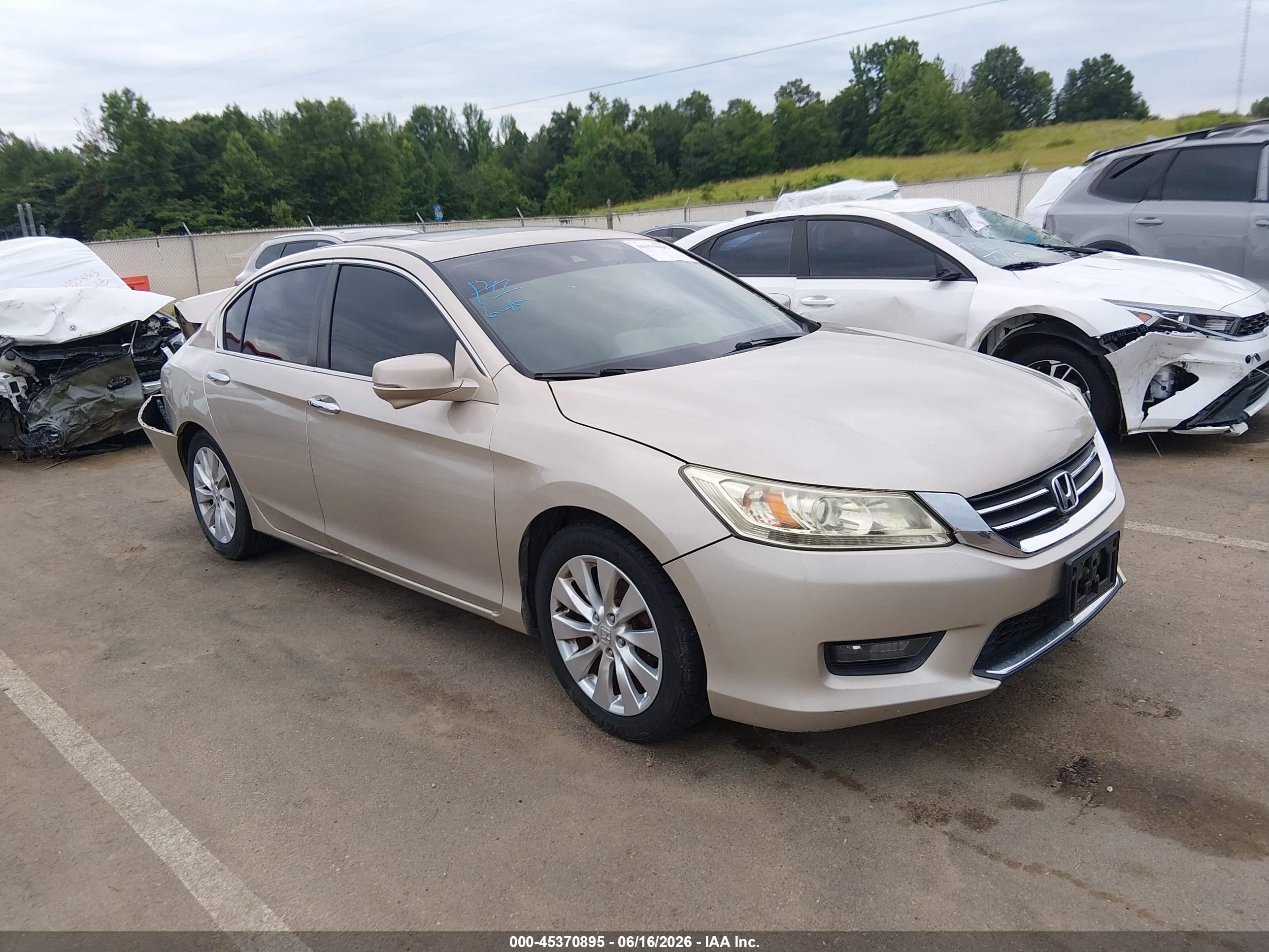 2015 Honda Accord Ex-l Tan vin: 1HGCR2F89FA061444