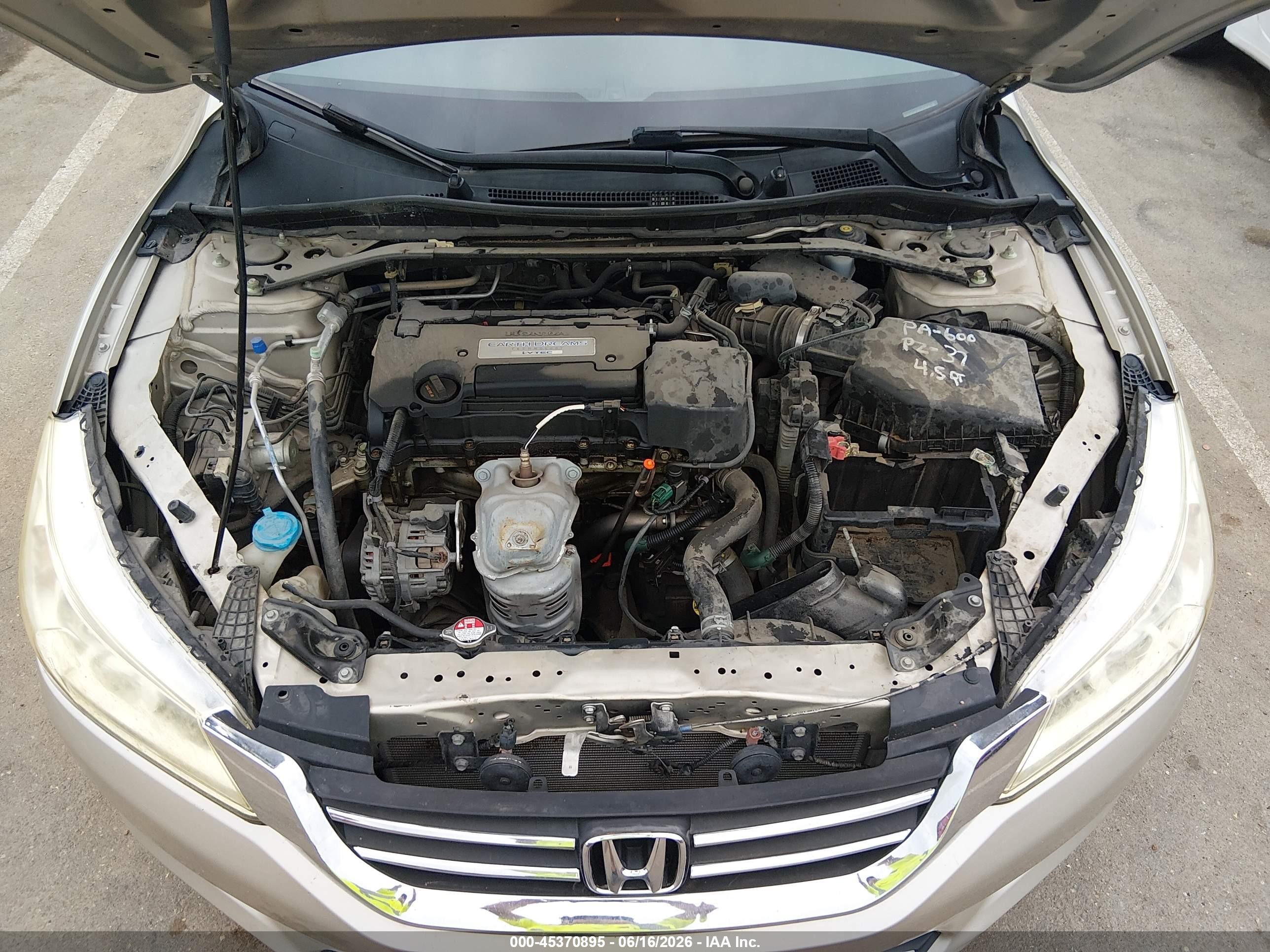 2015 Honda Accord Ex-l Tan vin: 1HGCR2F89FA061444