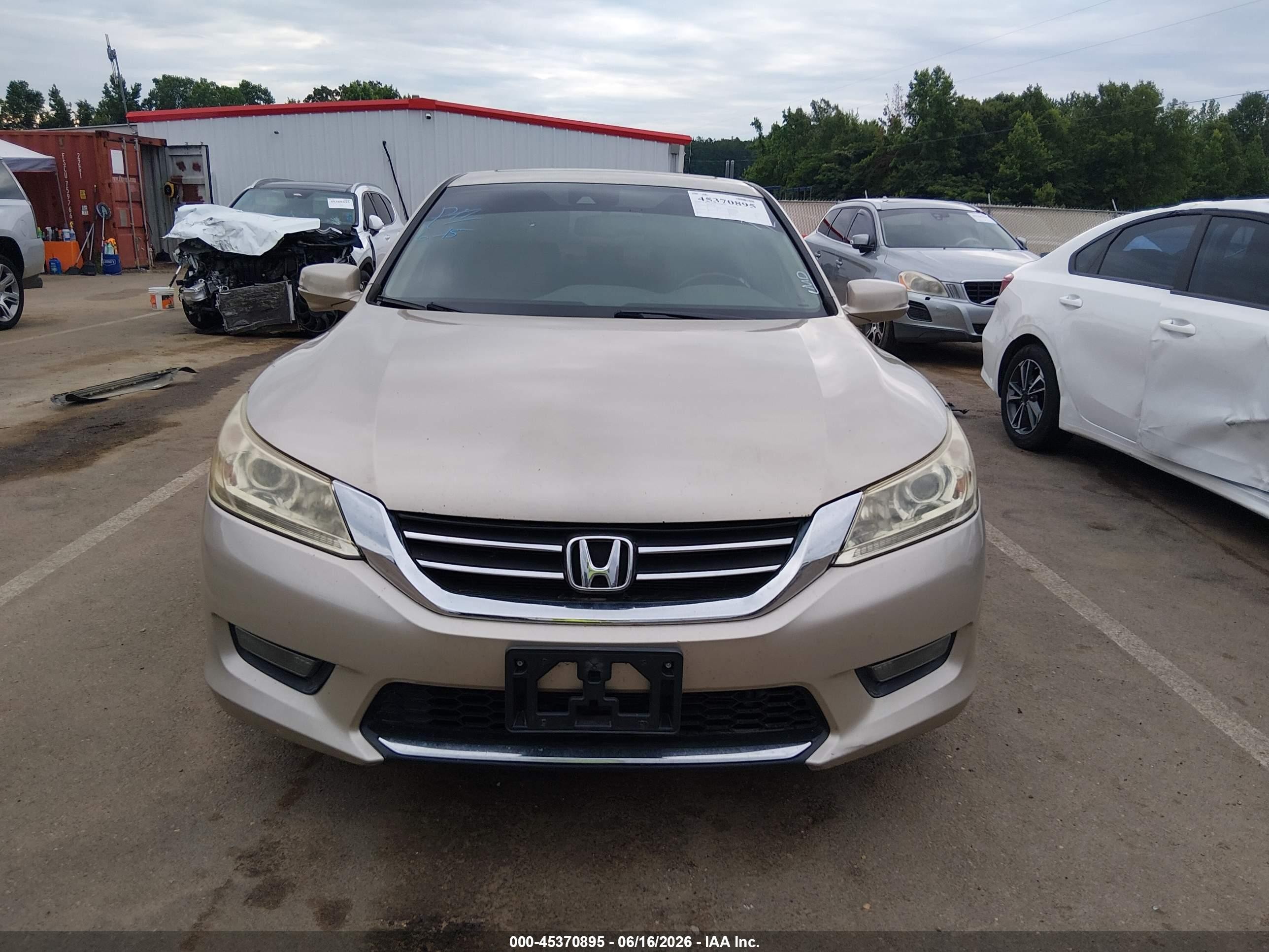 2015 Honda Accord Ex-l Tan vin: 1HGCR2F89FA061444