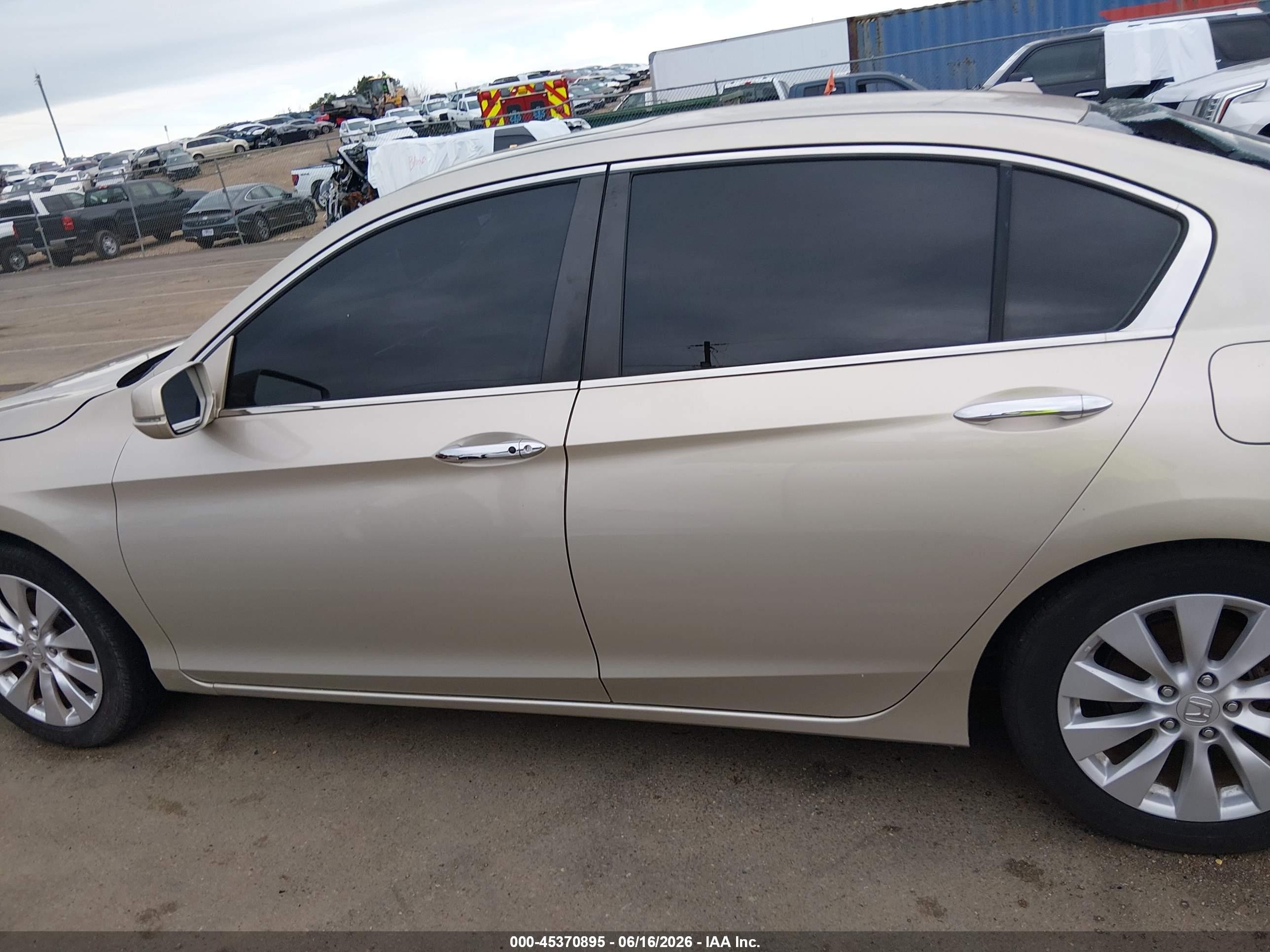 2015 Honda Accord Ex-l Tan vin: 1HGCR2F89FA061444