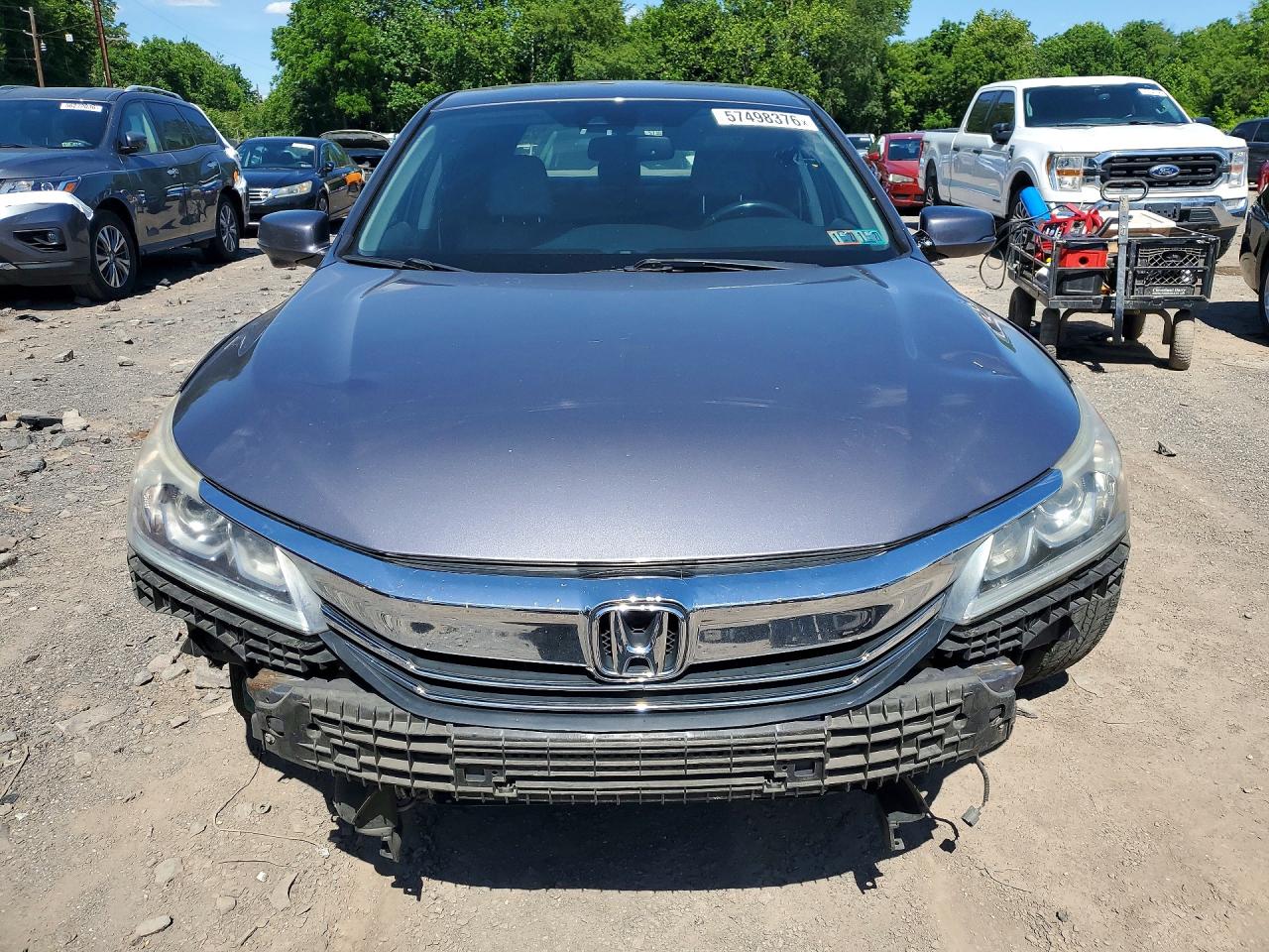 2015 Honda Accord Exl Gray vin: 1HGCR2F89FA085310