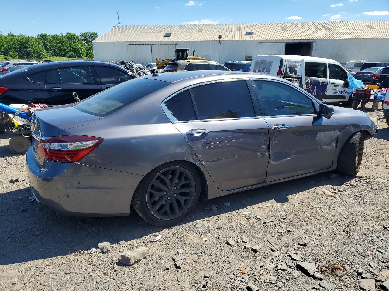 2015 Honda Accord Exl Gray vin: 1HGCR2F89FA085310