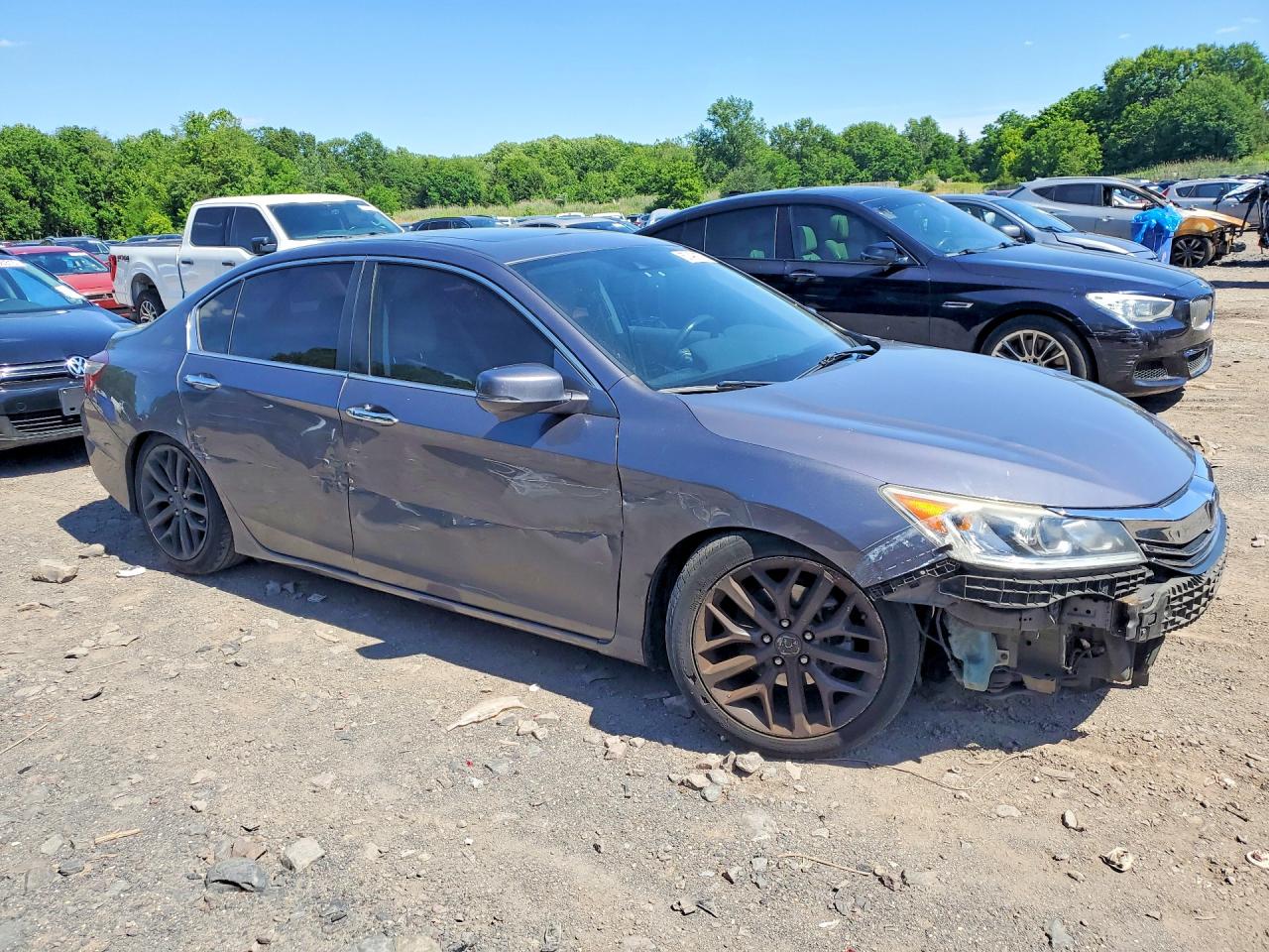 2015 Honda Accord Exl Gray vin: 1HGCR2F89FA085310