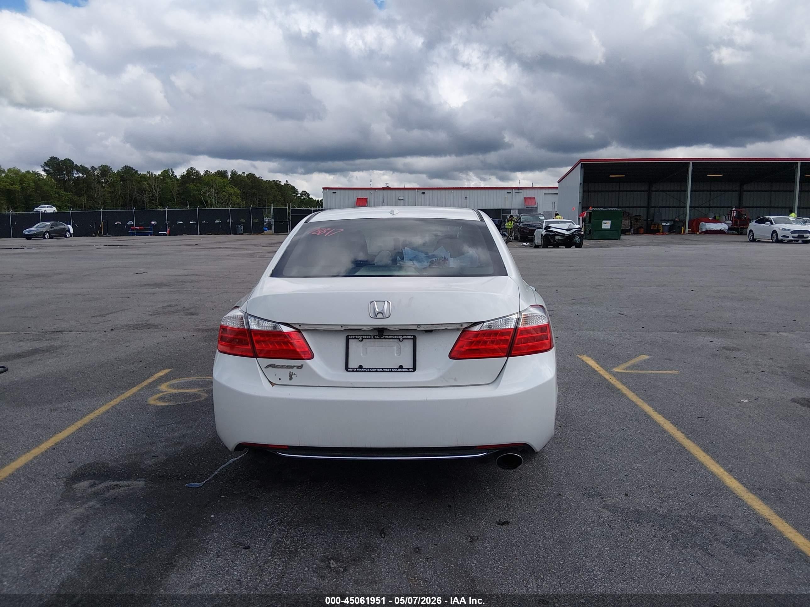 2015 Honda Accord Ex-l White vin: 1HGCR2F89FA087865