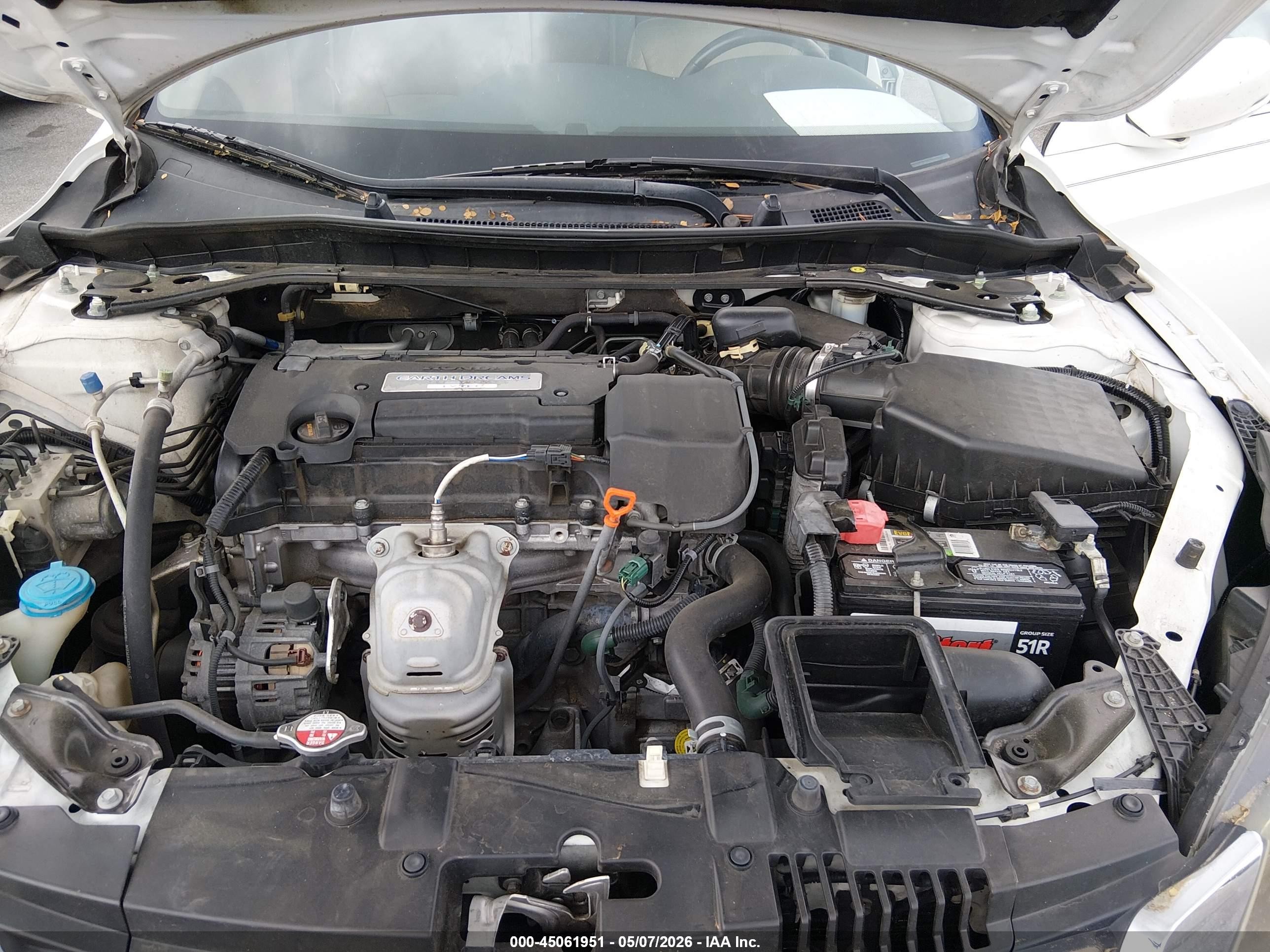 2015 Honda Accord Ex-l White vin: 1HGCR2F89FA087865
