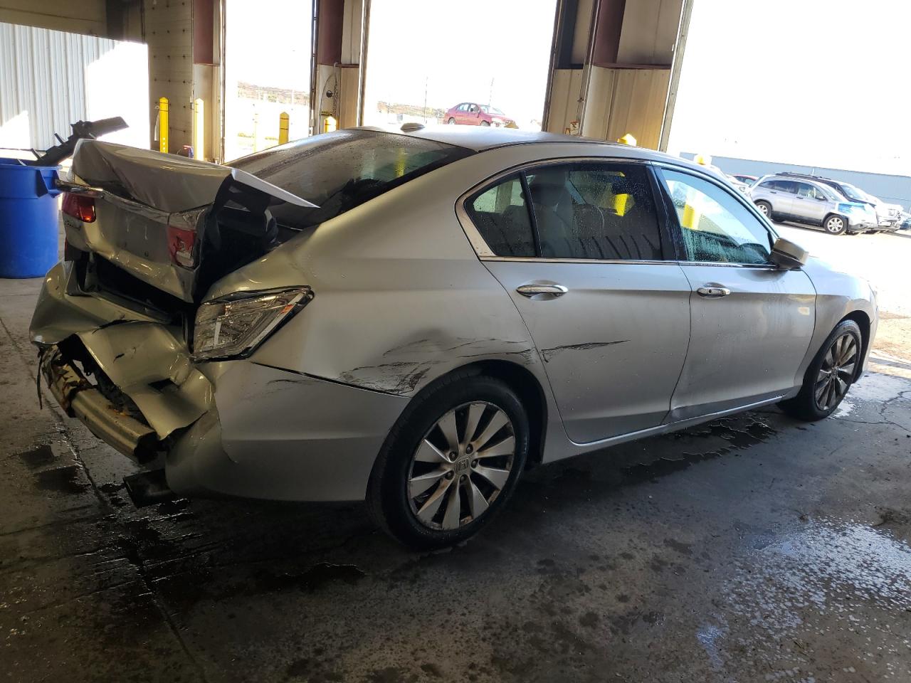 2015 Honda Accord Exl Silver vin: 1HGCR2F89FA106267