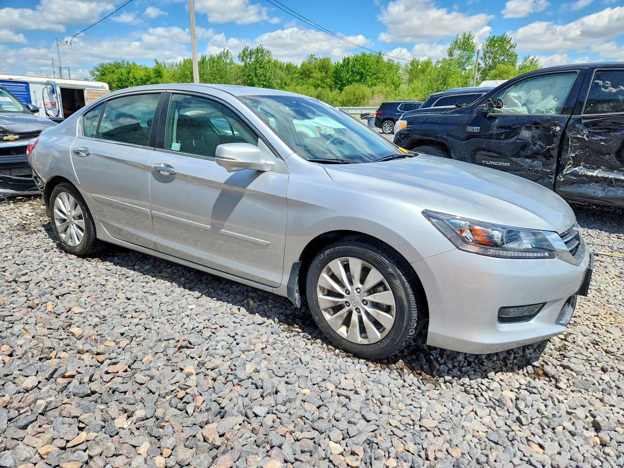 2015 Honda Accord Exl Silver vin: 1HGCR2F89FA107855