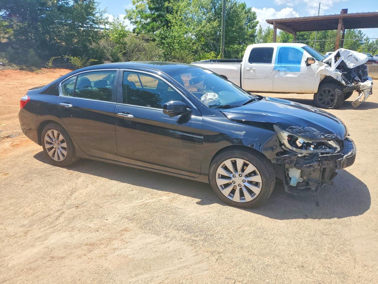 2015 Honda Accord Exl Черный vin: 1HGCR2F89FA132965
