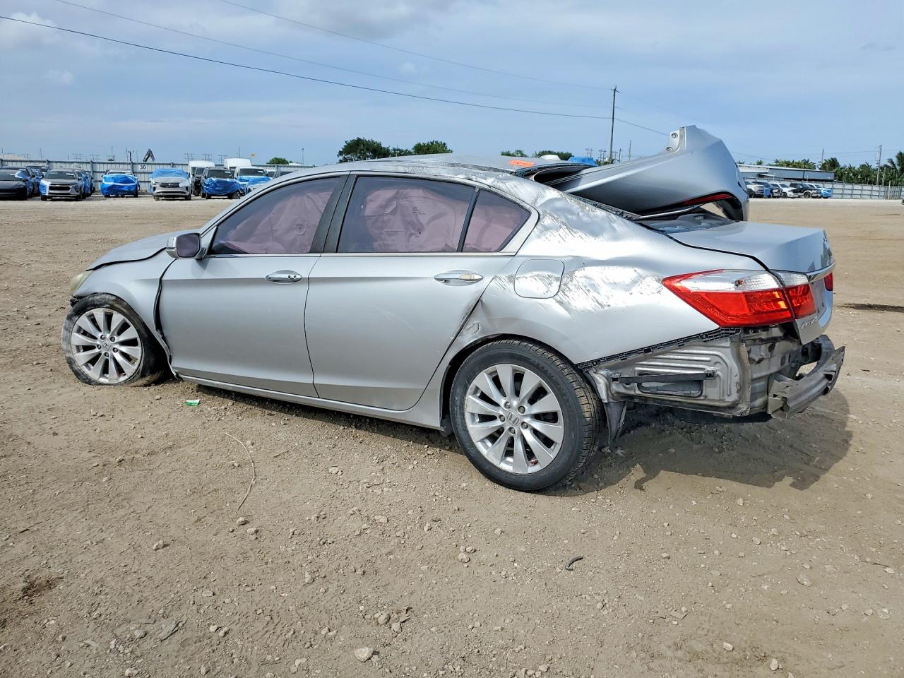 2015 Honda Accord Exl Silver vin: 1HGCR2F89FA161821