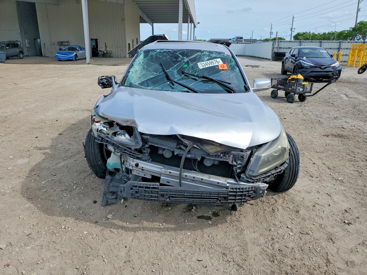 2015 Honda Accord Exl Silver vin: 1HGCR2F89FA161821