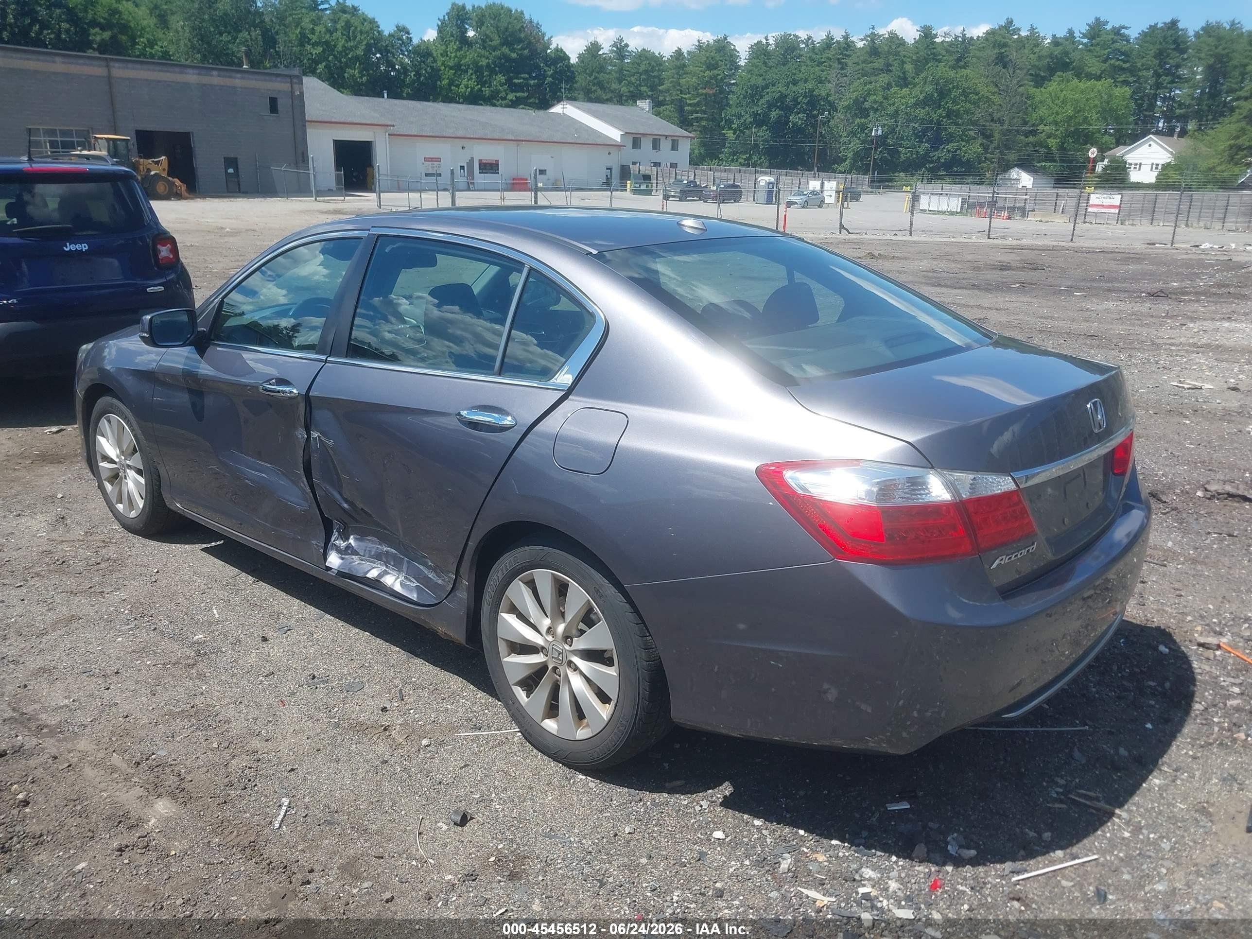 2015 Honda Accord Ex-l Gray vin: 1HGCR2F89FA171894