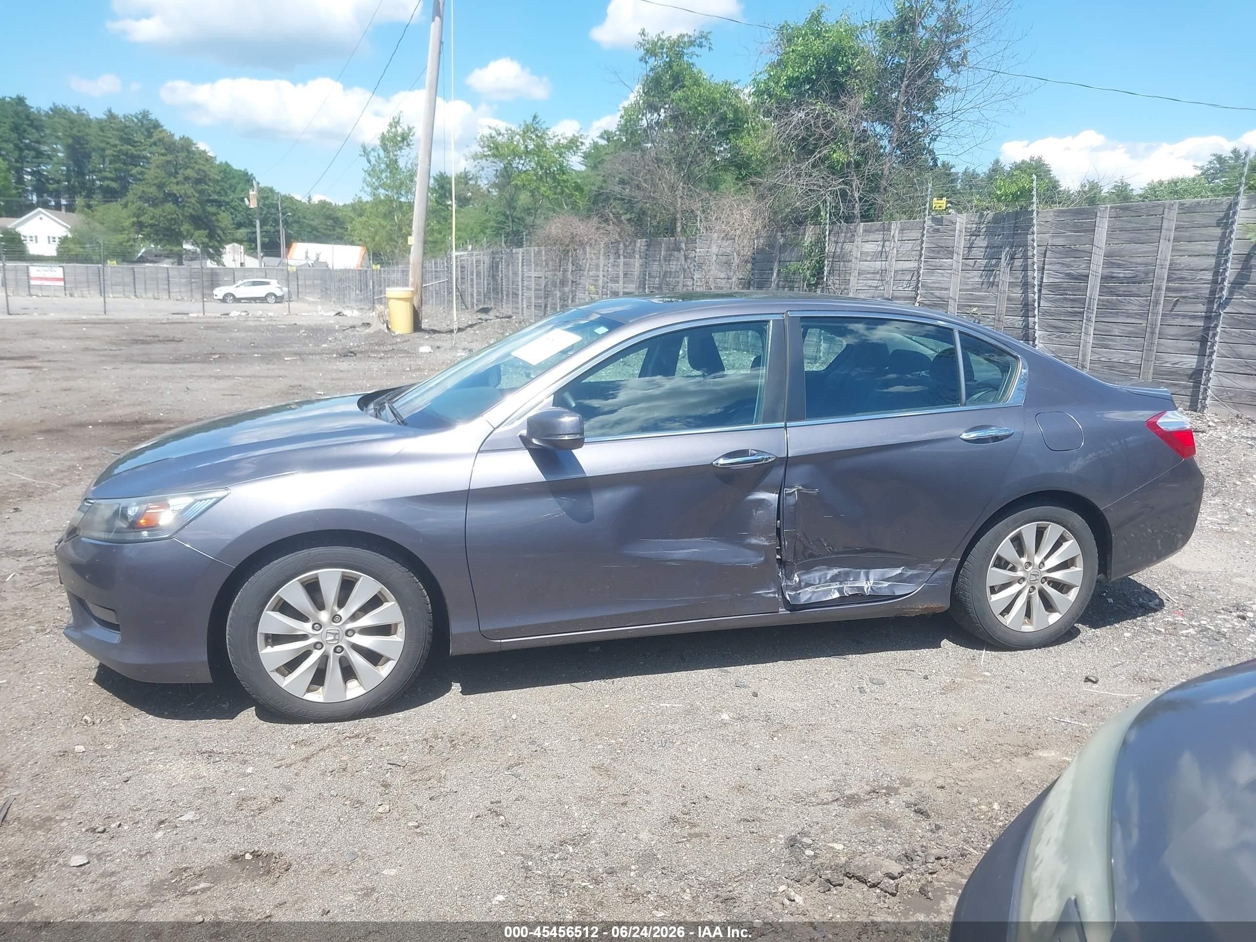 2015 Honda Accord Ex-l Gray vin: 1HGCR2F89FA171894