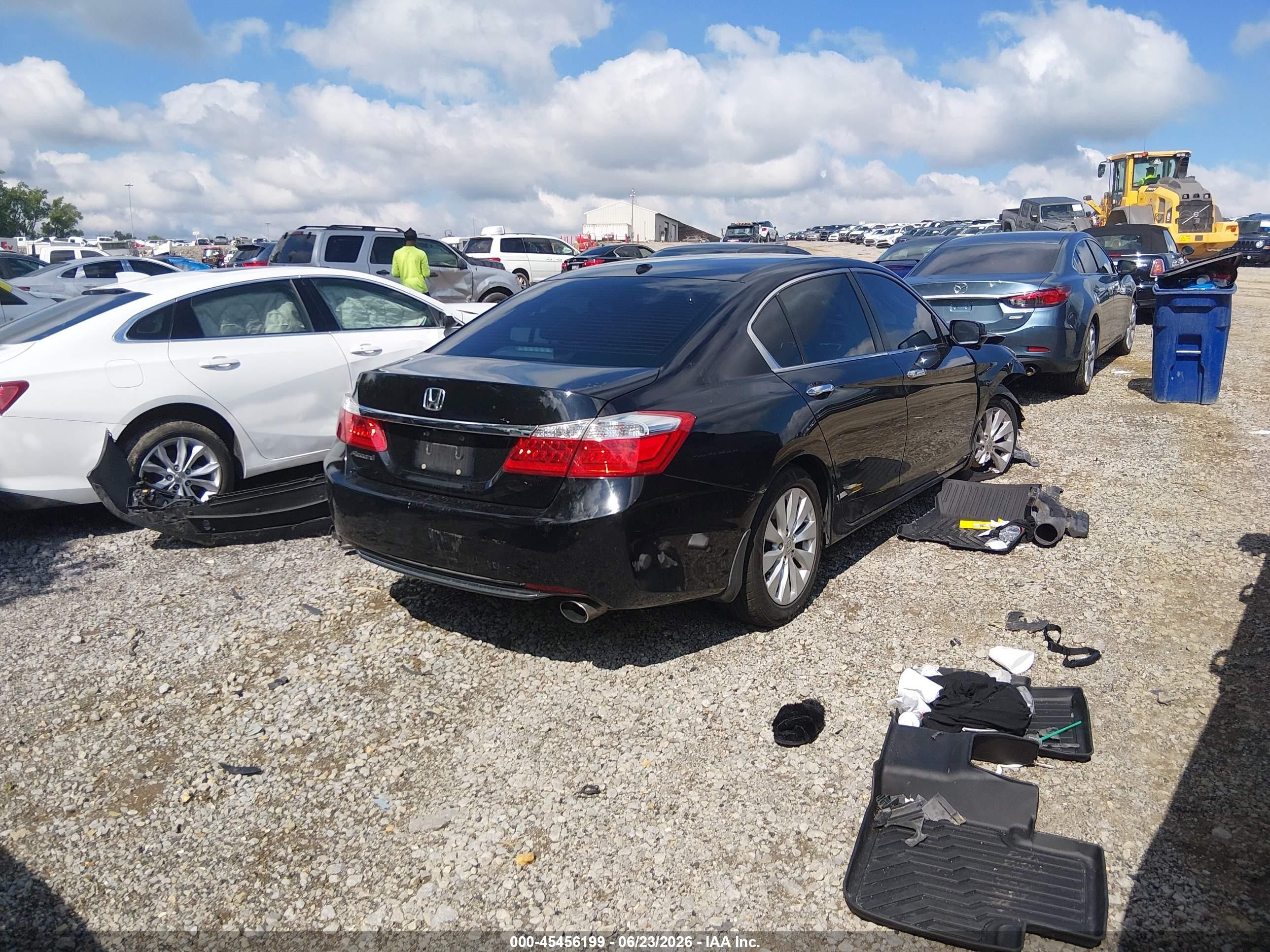2015 Honda Accord Ex-l Black vin: 1HGCR2F89FA176609
