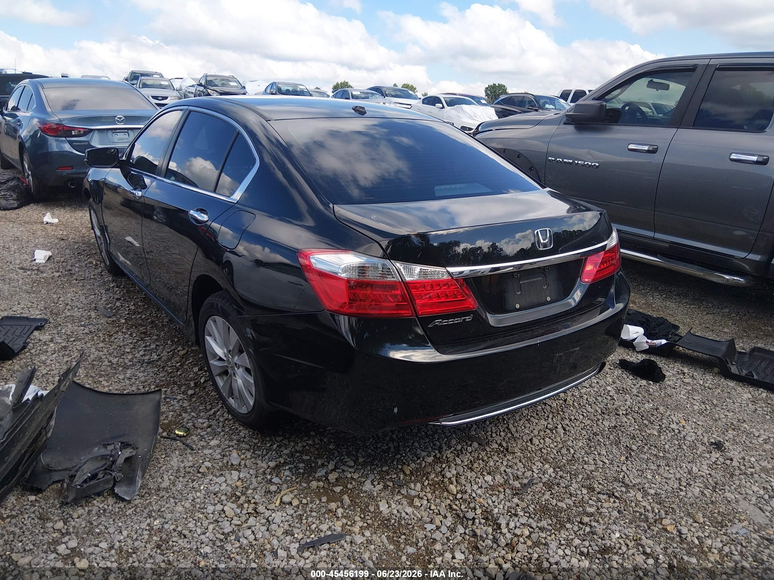 2015 Honda Accord Ex-l Black vin: 1HGCR2F89FA176609
