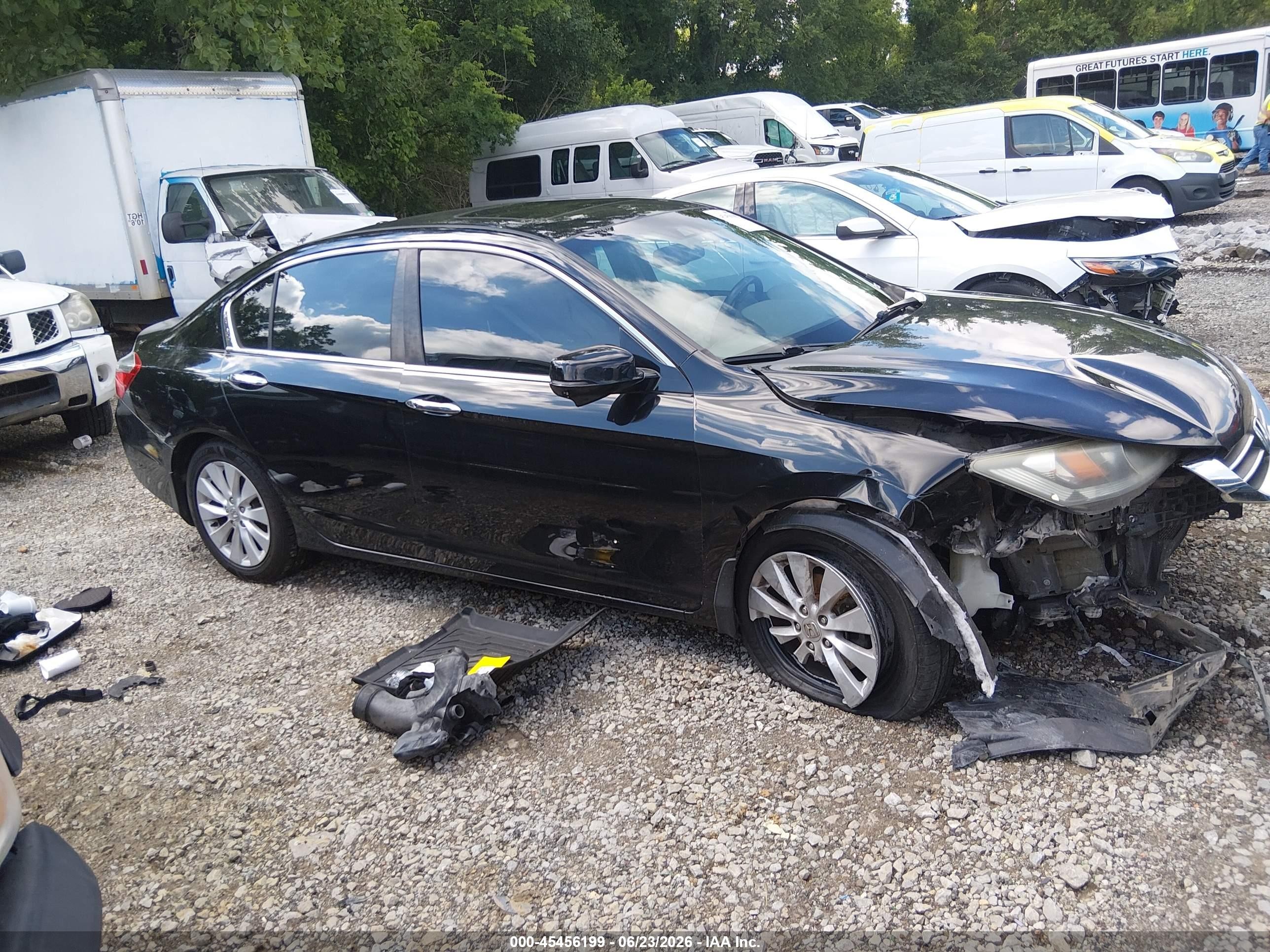 2015 Honda Accord Ex-l Black vin: 1HGCR2F89FA176609
